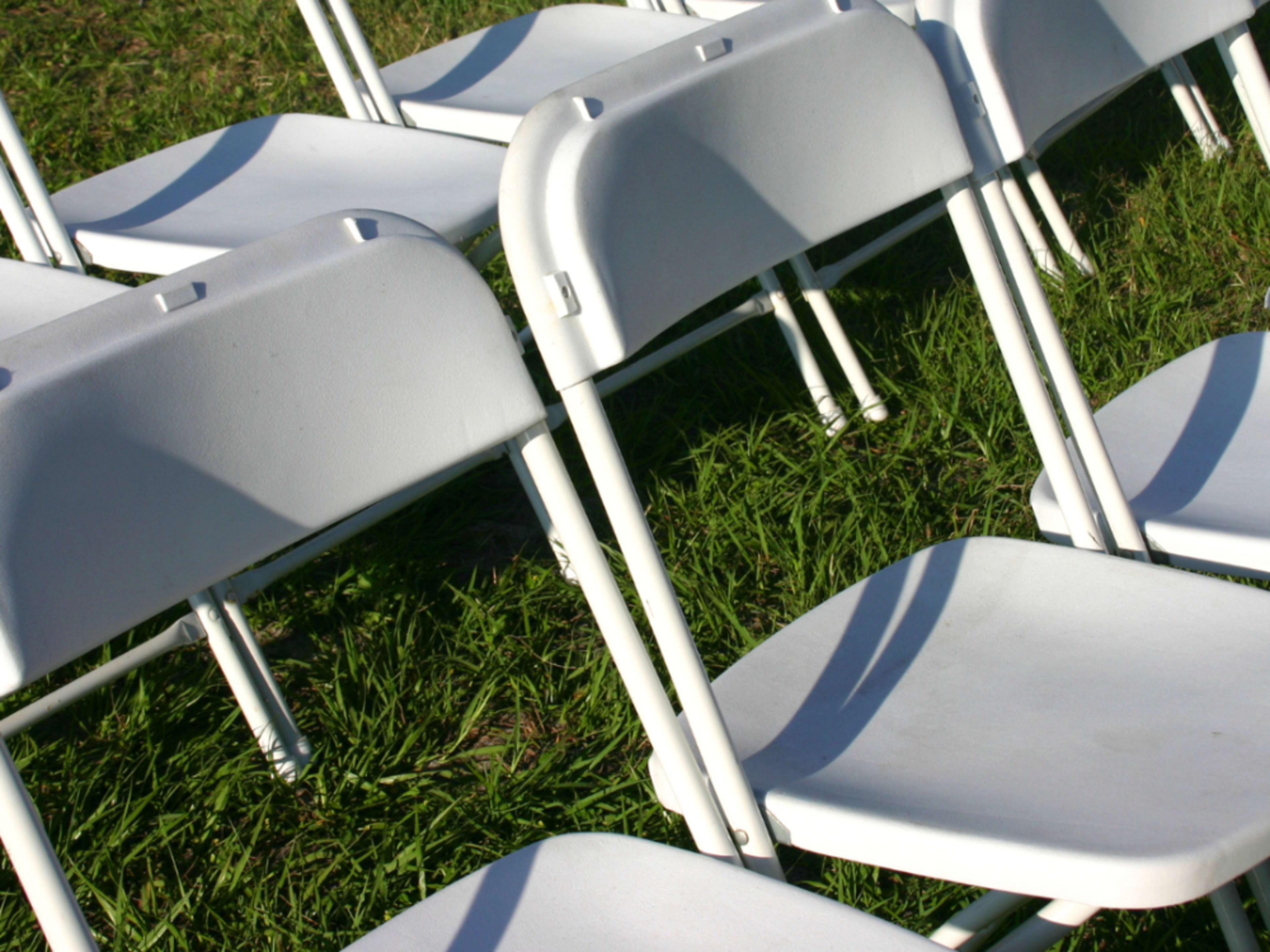 Folding White Chairs