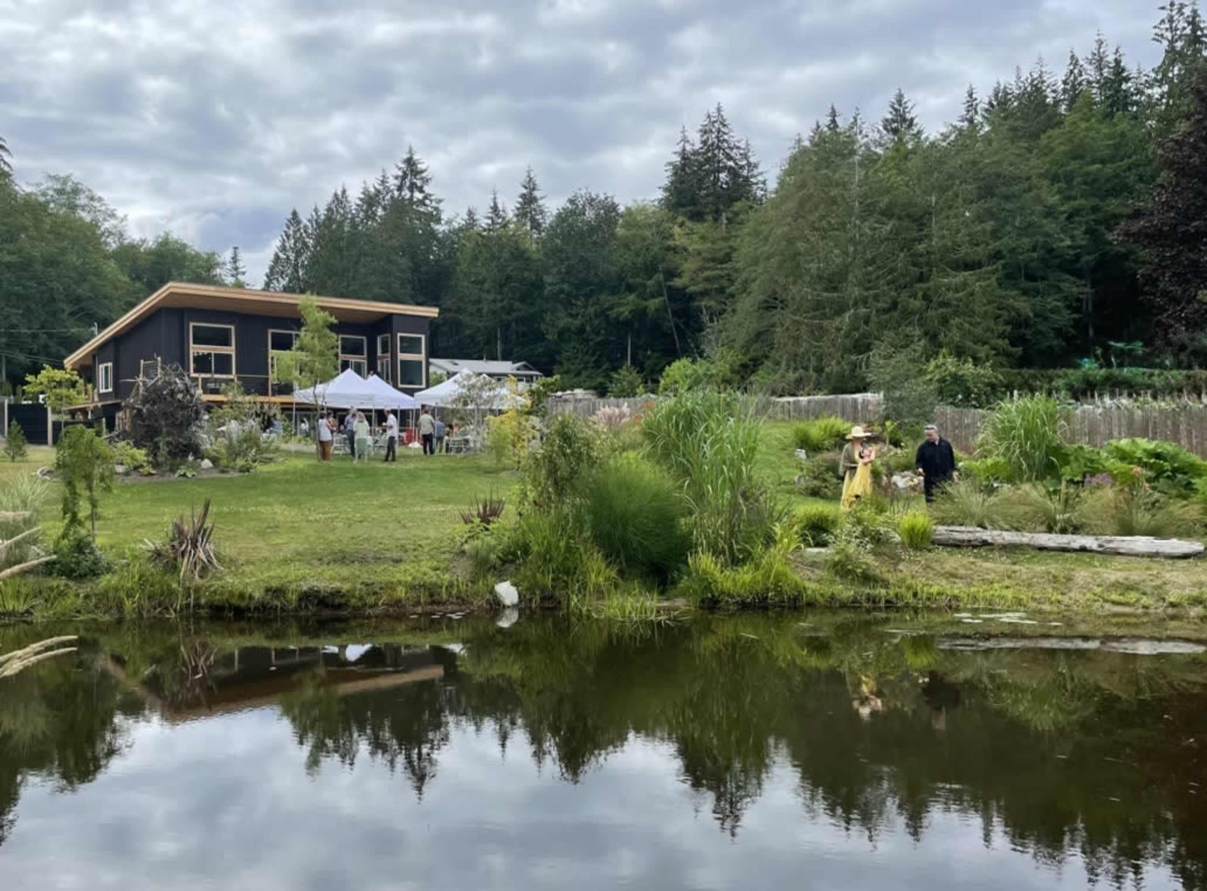 A Hand-built, Post-and-beam Venue Shaped by Woodcraft and Surrounded by Ornamental Gardens. Image in , Powell River, BC