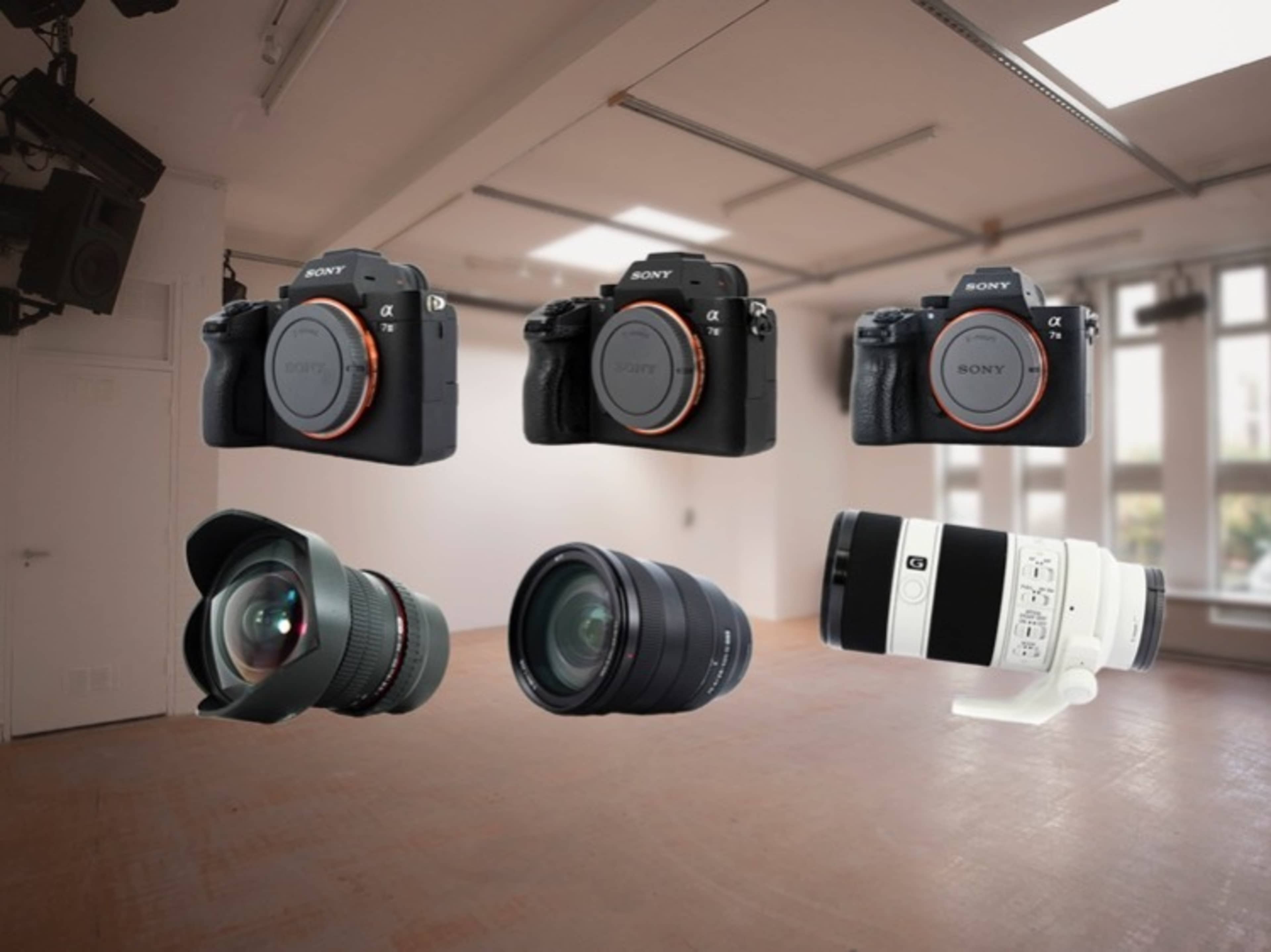 3 x Sony A7iii (A73) cameras package with lenses