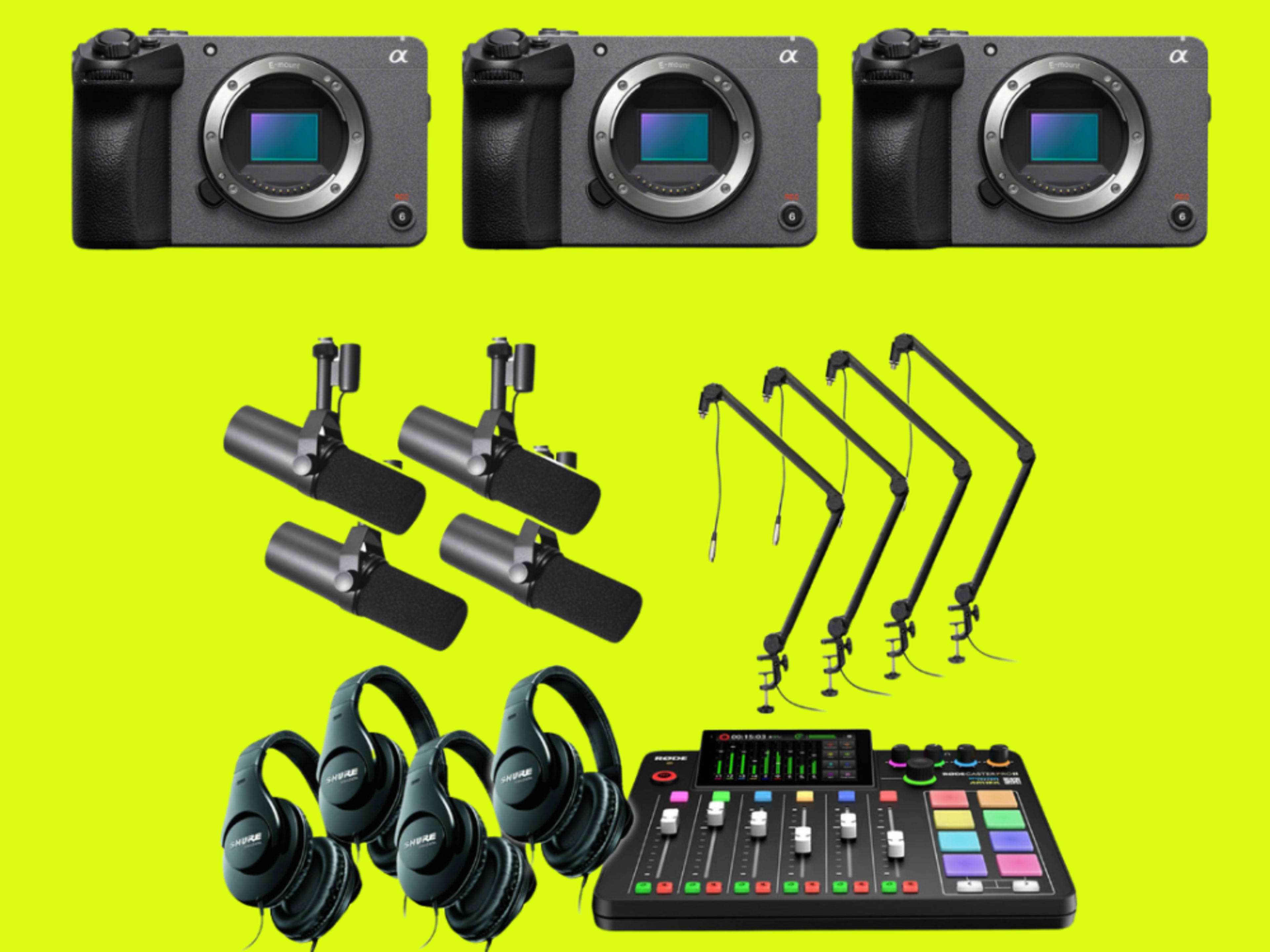 3 Camera Angles + Audio Recording + Producer
