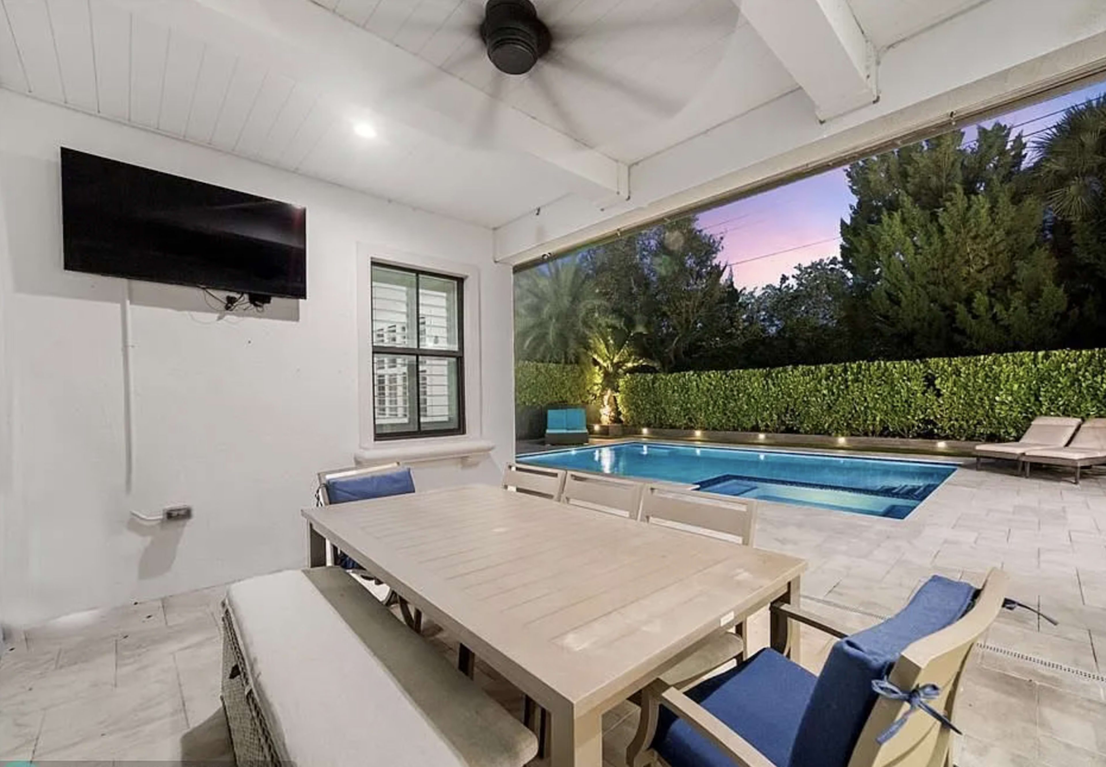 Private Pool Backyard Oasis Image in Parkland, Parkland, FL