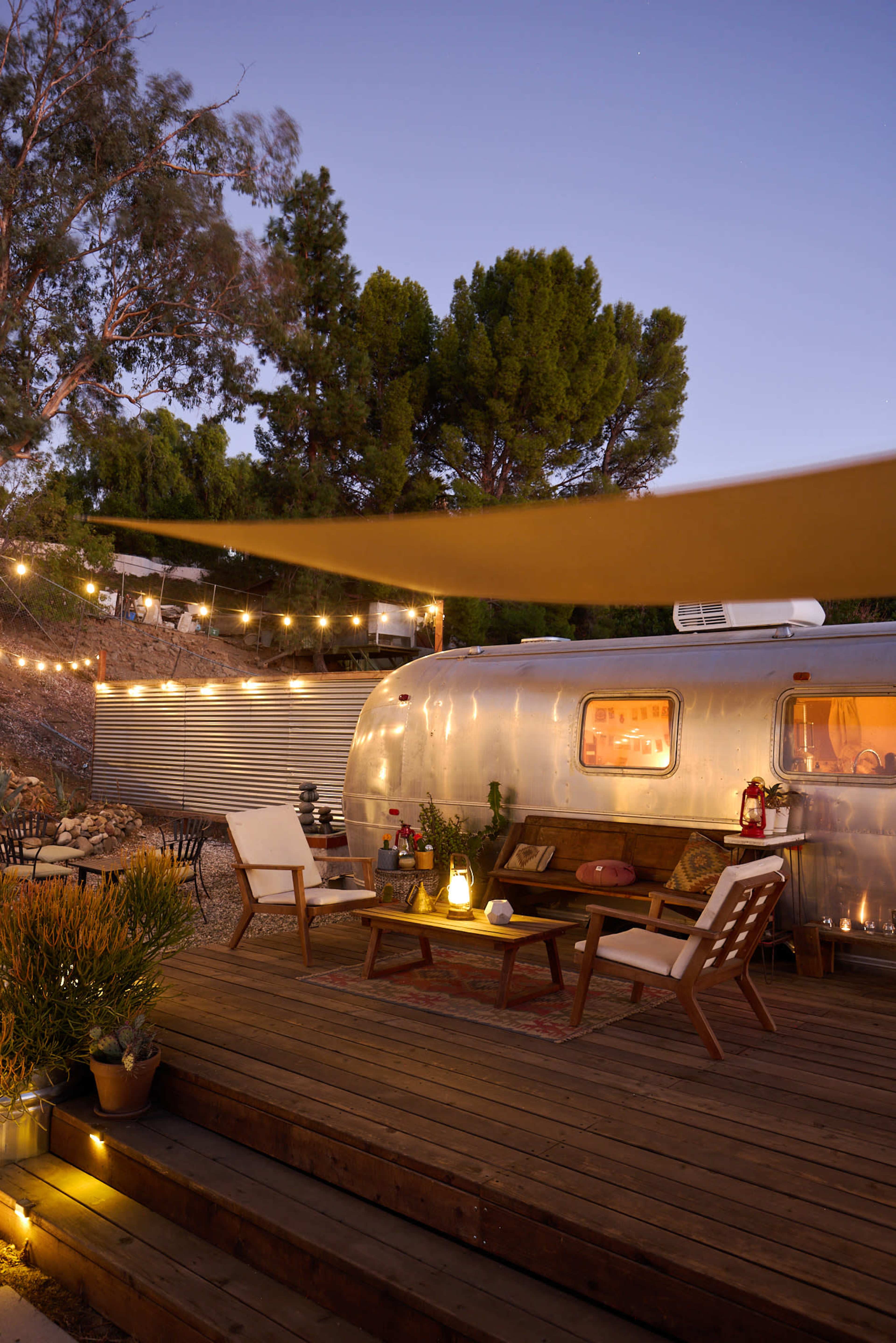 Mountaintop retro airstream and music studio with Topanga Canyon views Image in Sylvia Park, Topanga, CA