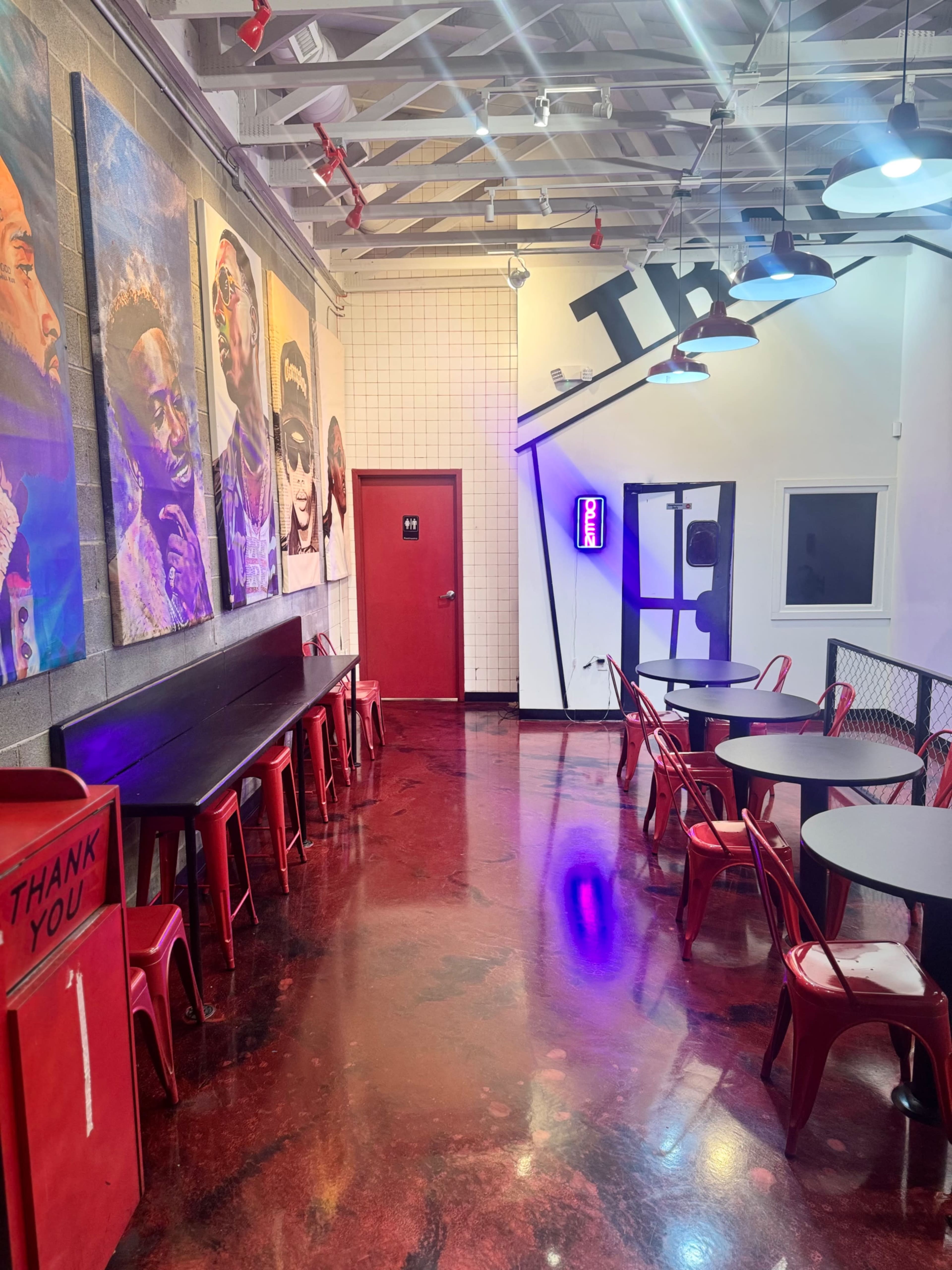 Art gallery  inspired restaurant  with outdoor seating Image in Jones/Buena Vista, Nashville, TN