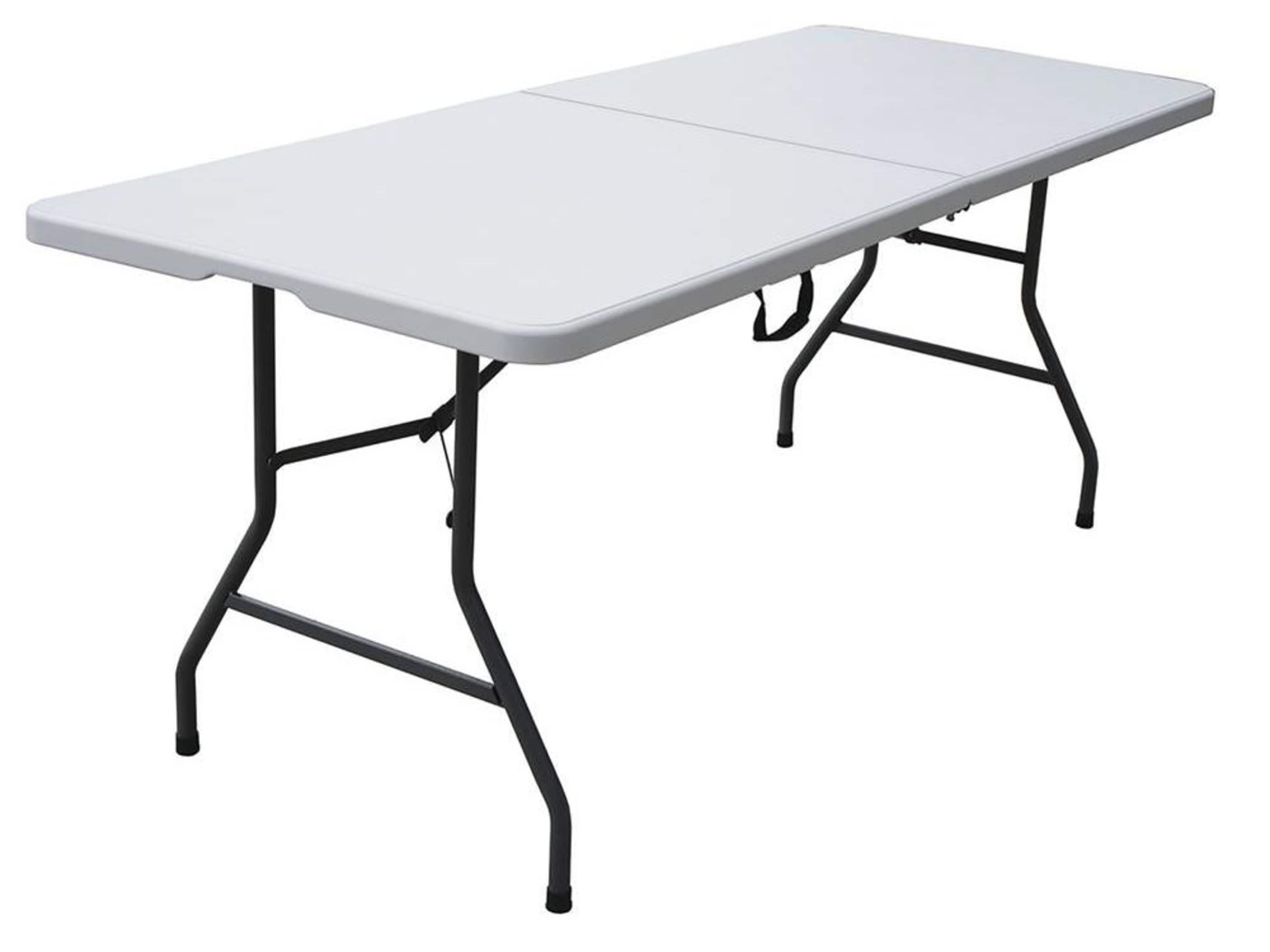 6ft Gray Plastic Folding Table