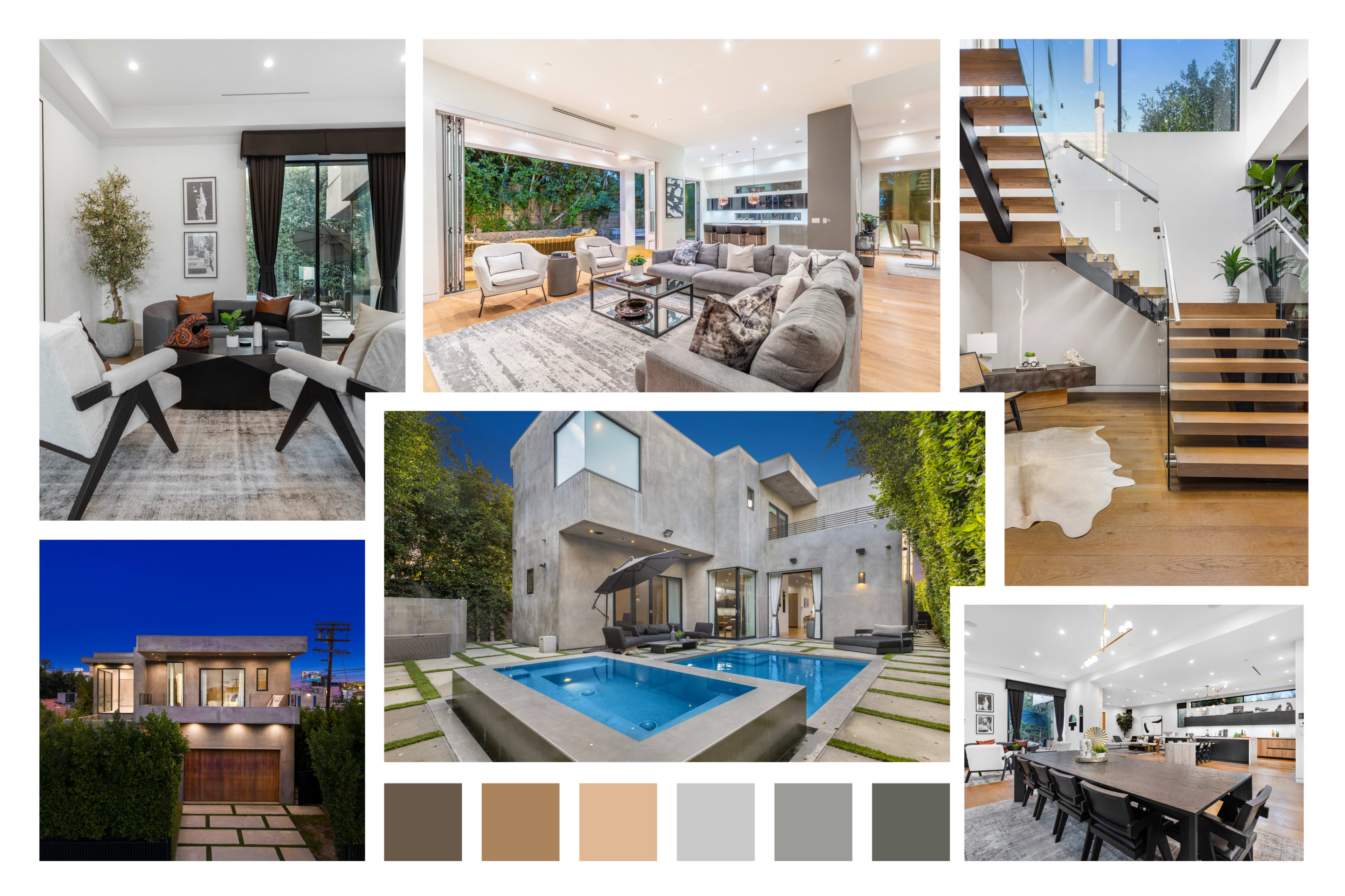 OAK VILLA ARCHITECTURAL POOL LUXE ESTATE Image in Beverly Grove, Los Angeles, CA
