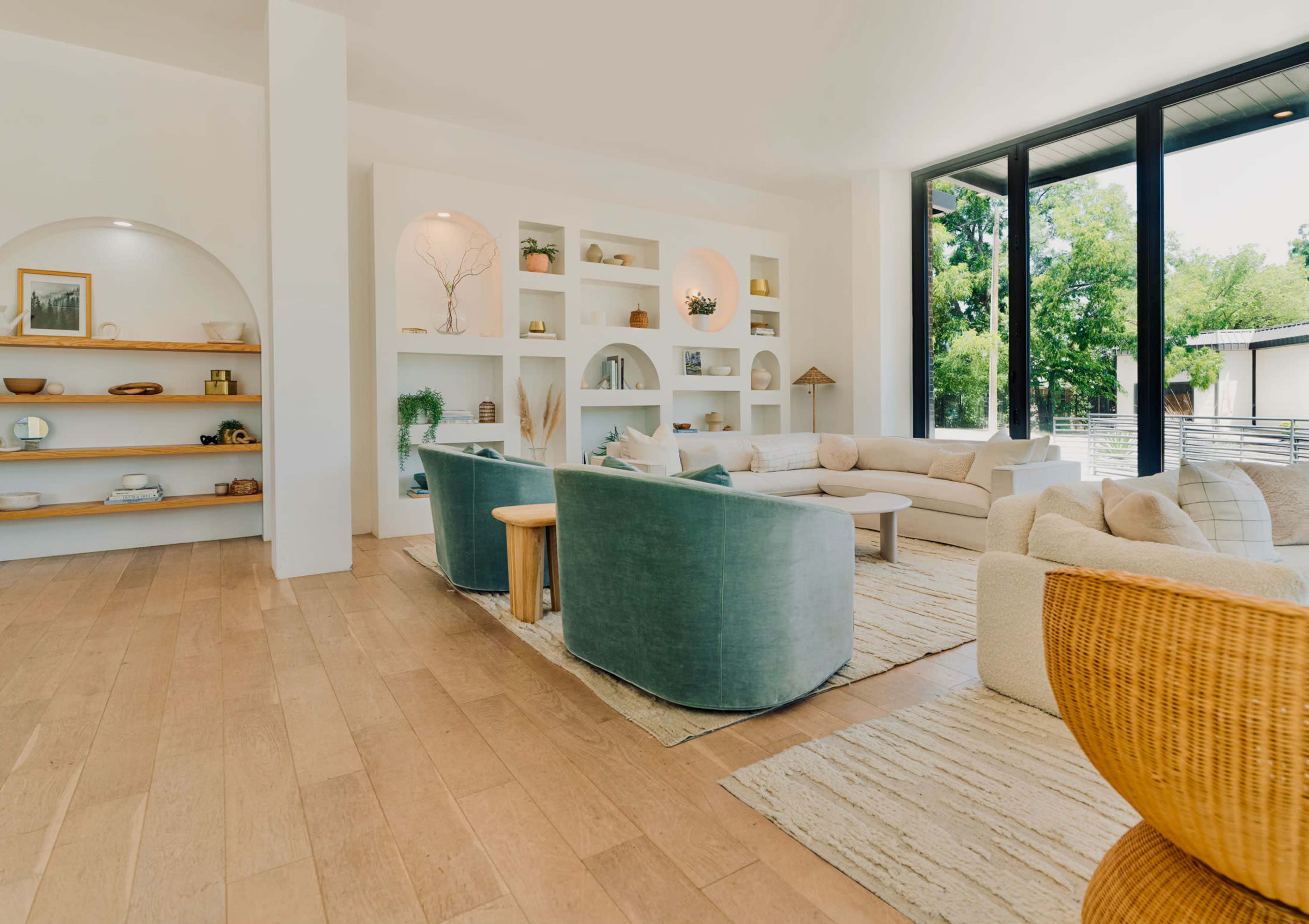 Natural Light Organic Studio with Arched Built-Ins Image in Roanoke, Roanoke, TX