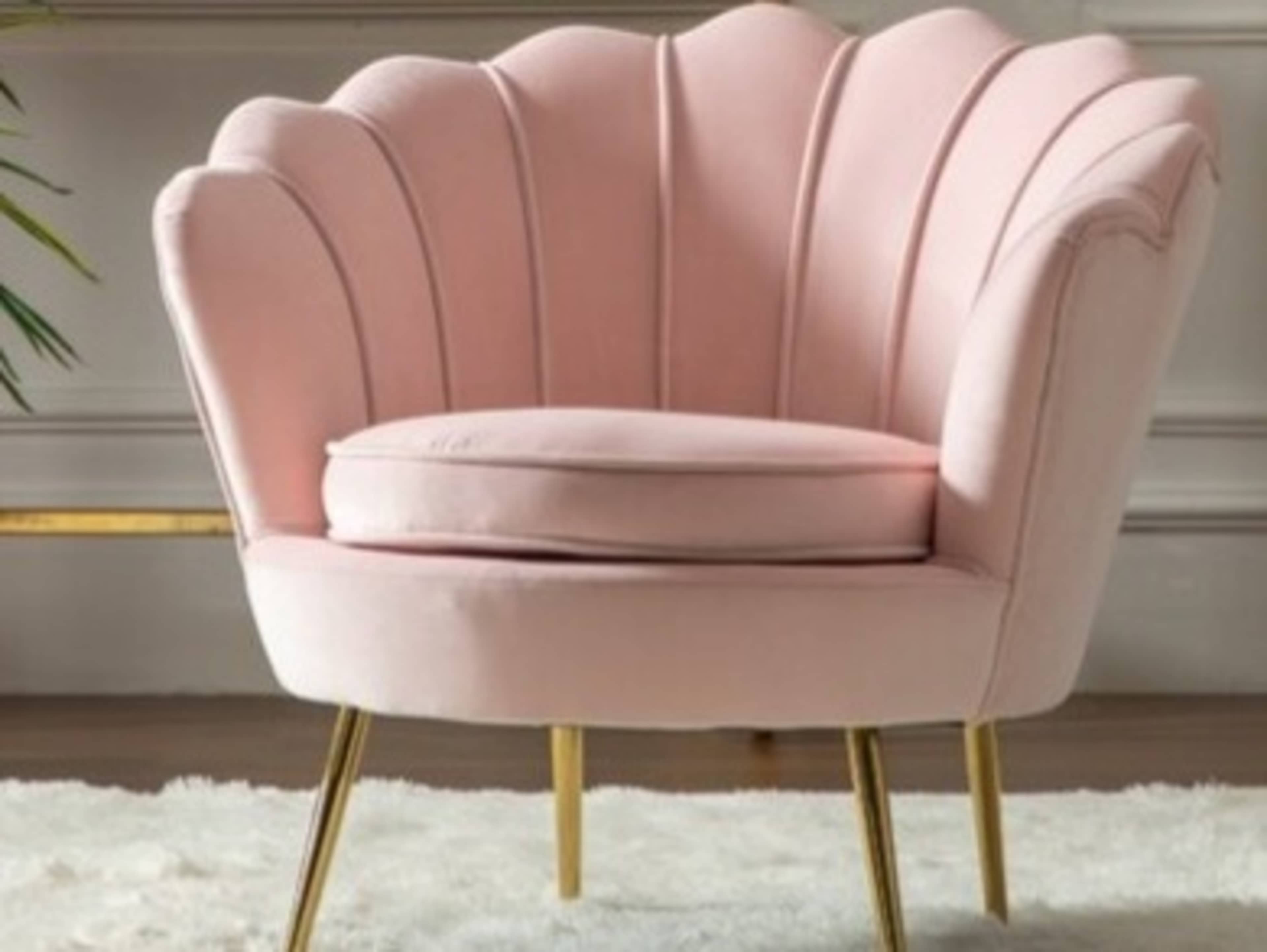 Blush Pink Lounge Chair