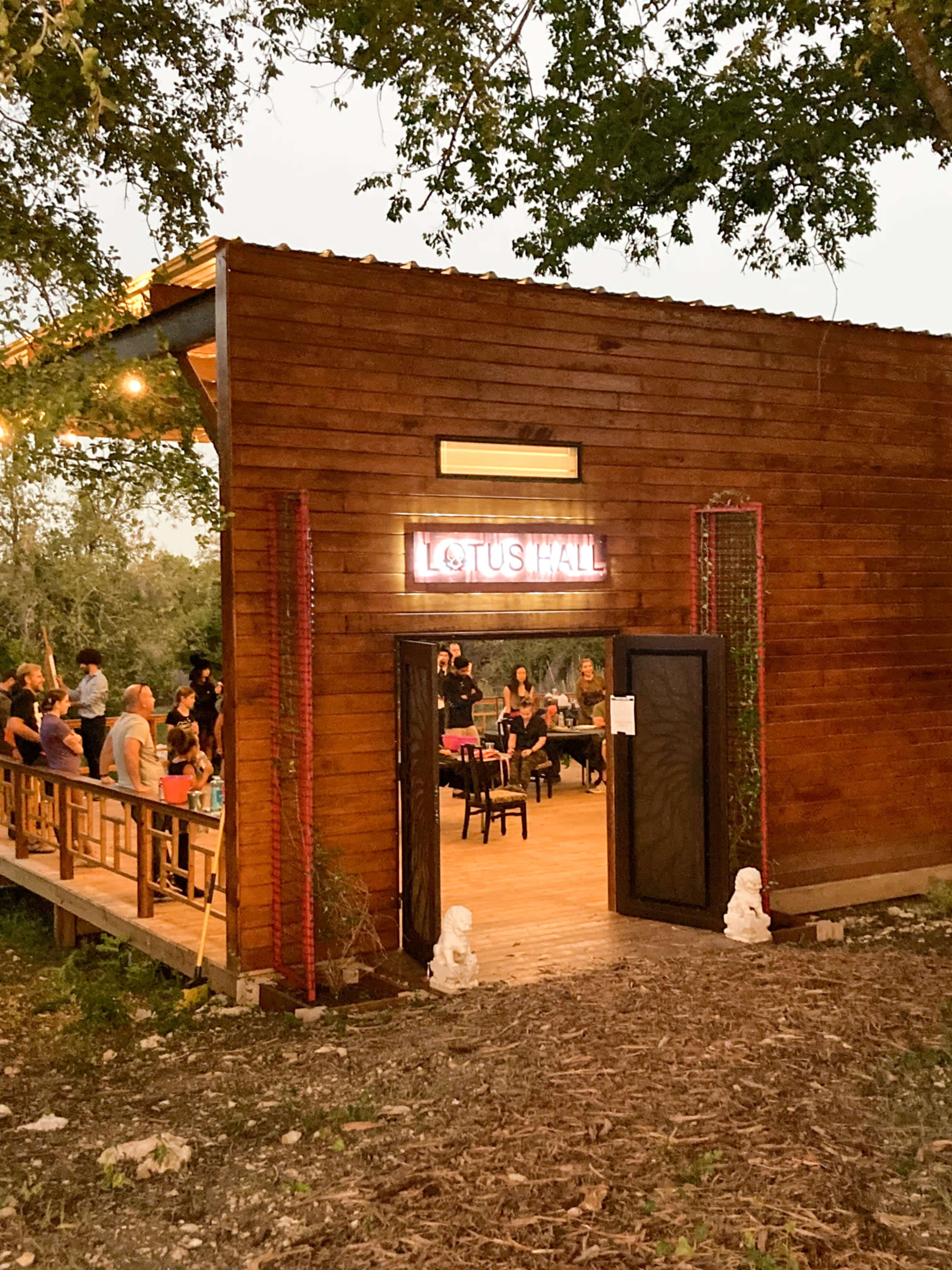 Event space overlooking our pond on 10 acre land. Image in Leander, Leander, TX