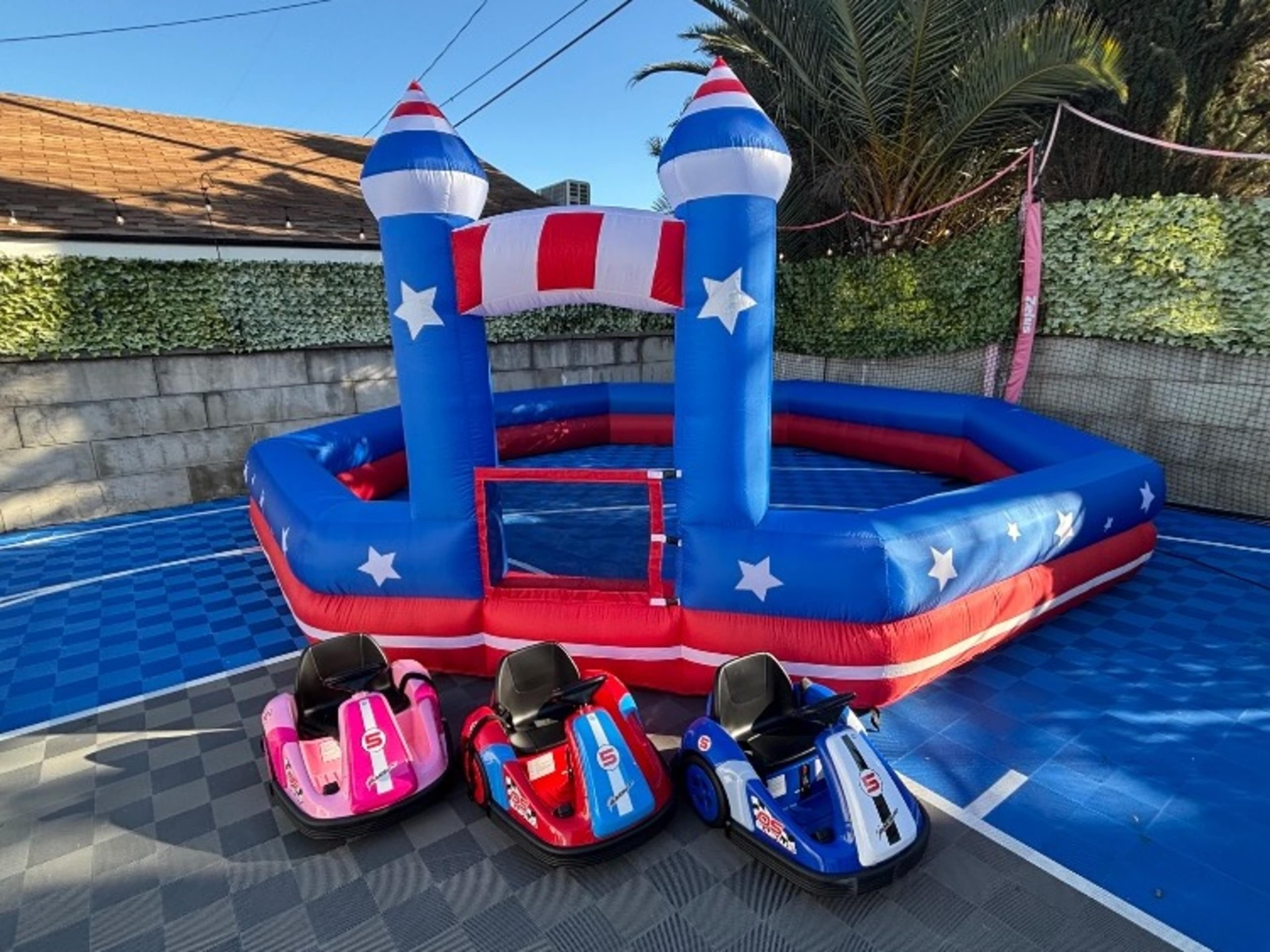 3 Bumper Cars w/ 20ft arena