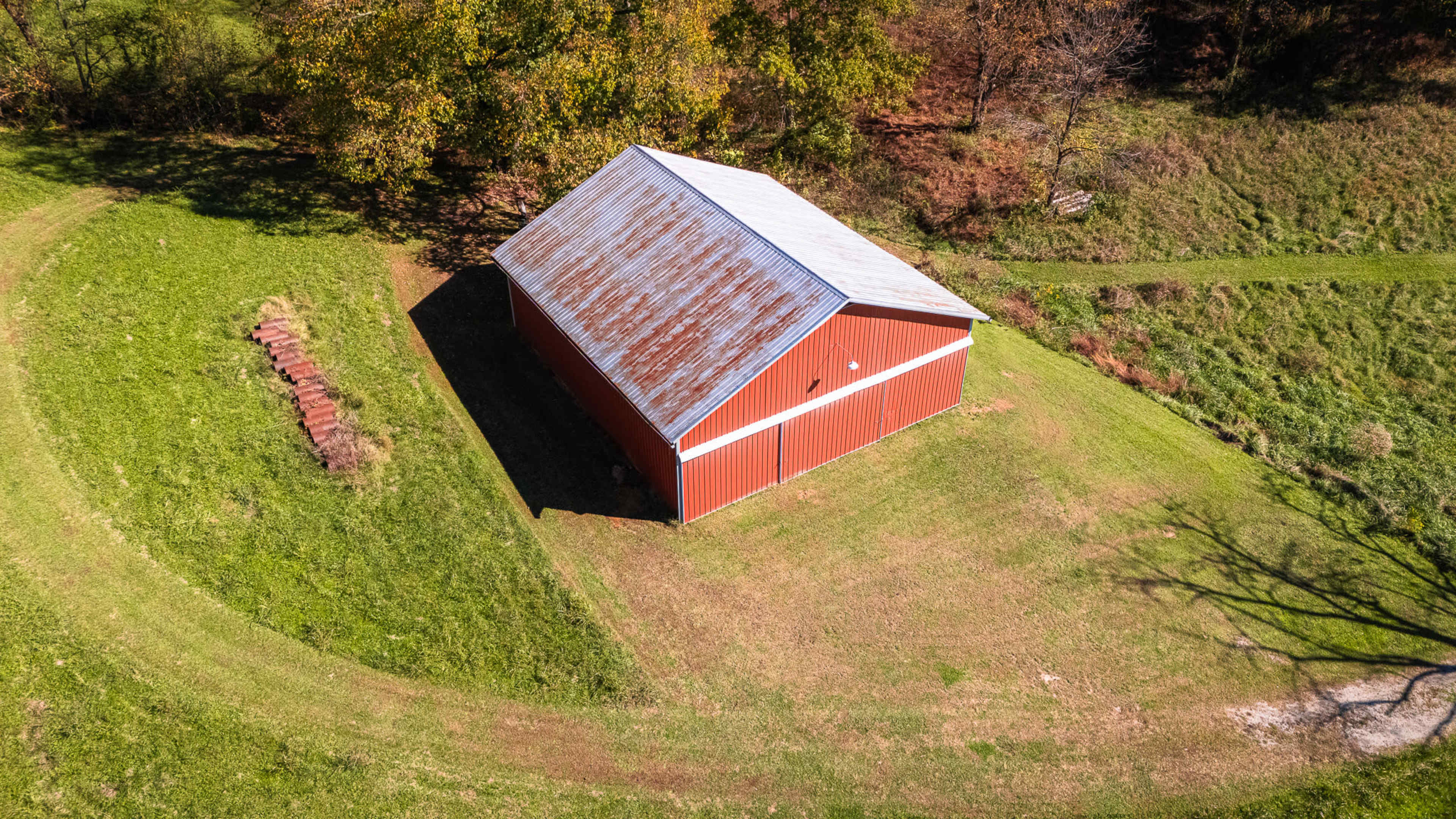 Charming Historic Barn Studio with Acres of Rolling Hay Meadows and Scenic Forested Upper Ridgeline Image in , Mount Pleasant, TN