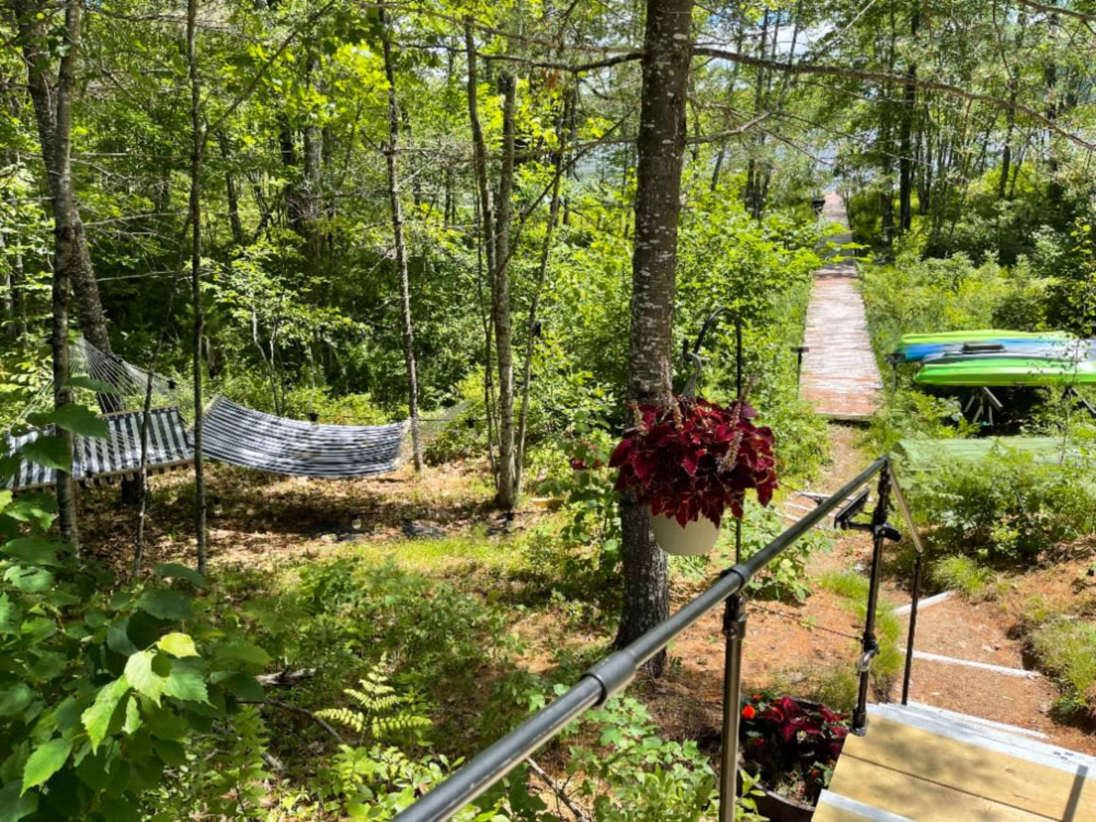 Firepit, Hammock Station, Dock & Boats