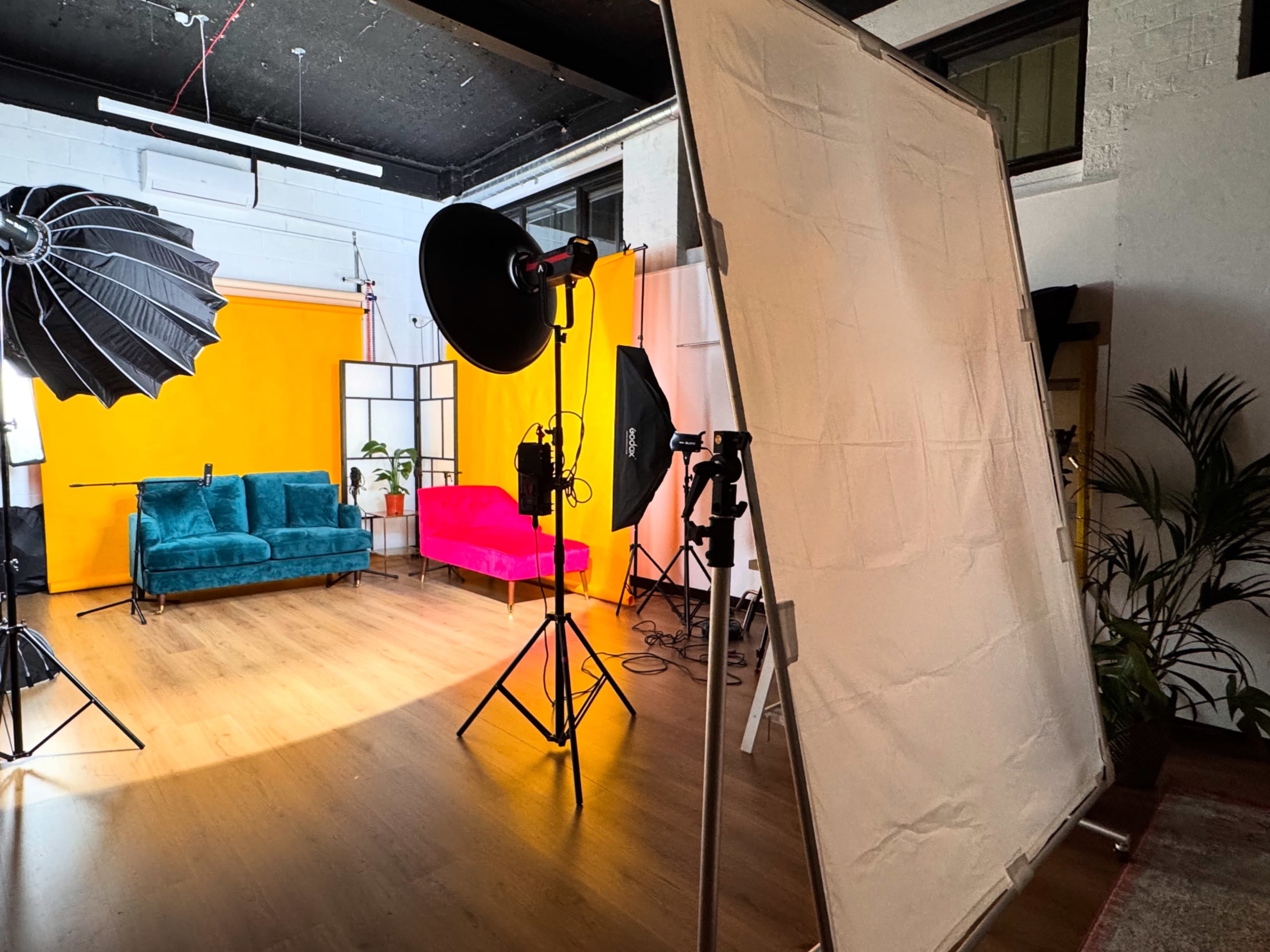 The Photographers Playground is based in an old factory unit, has tall ceilings and natural light Image in Church End & Roundwood, London, ENG