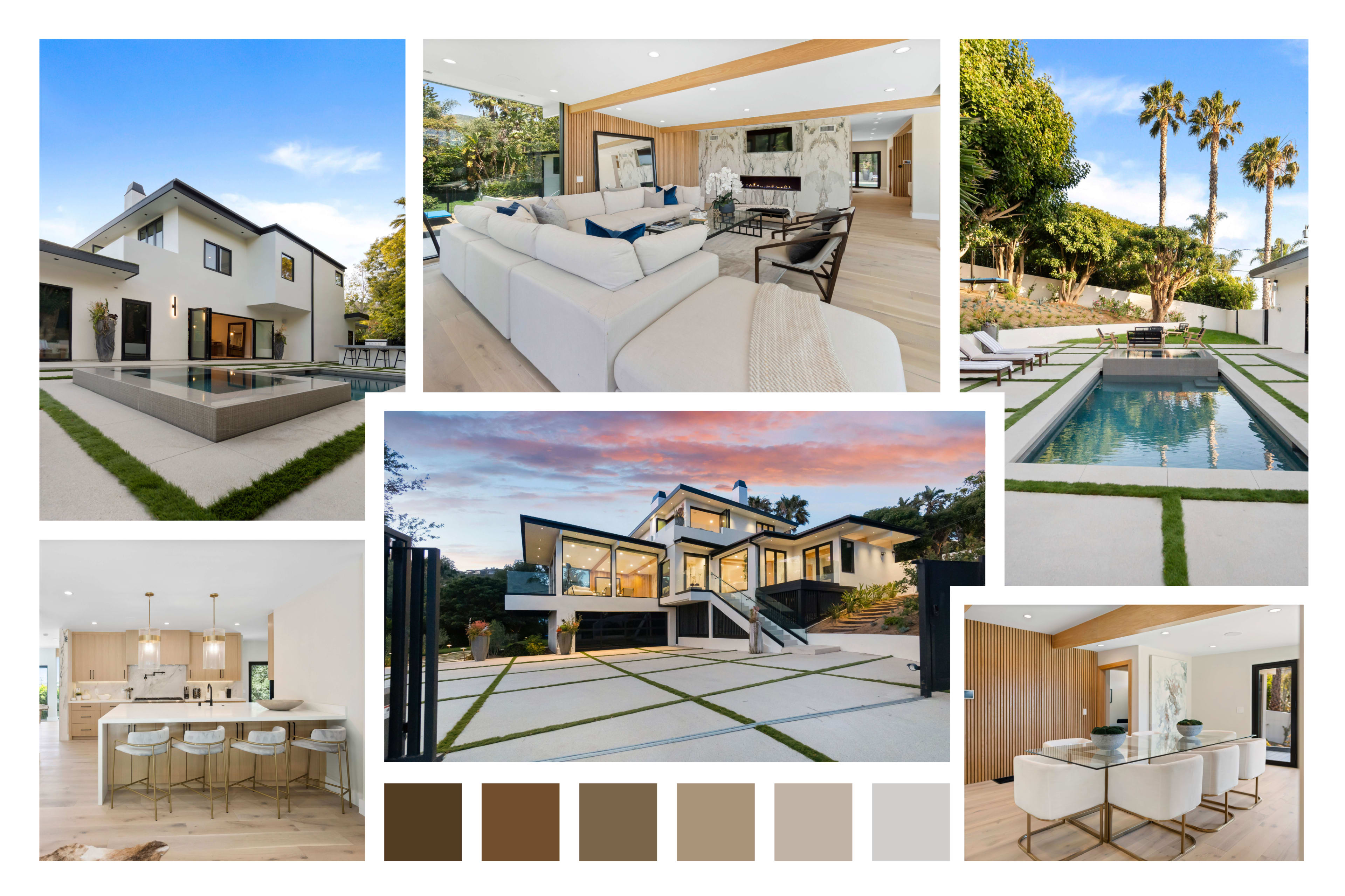 SLEEK MODERN SEA VIEW ESTATE POOL, COURT & VIEWS Image in Central Malibu, Malibu, CA