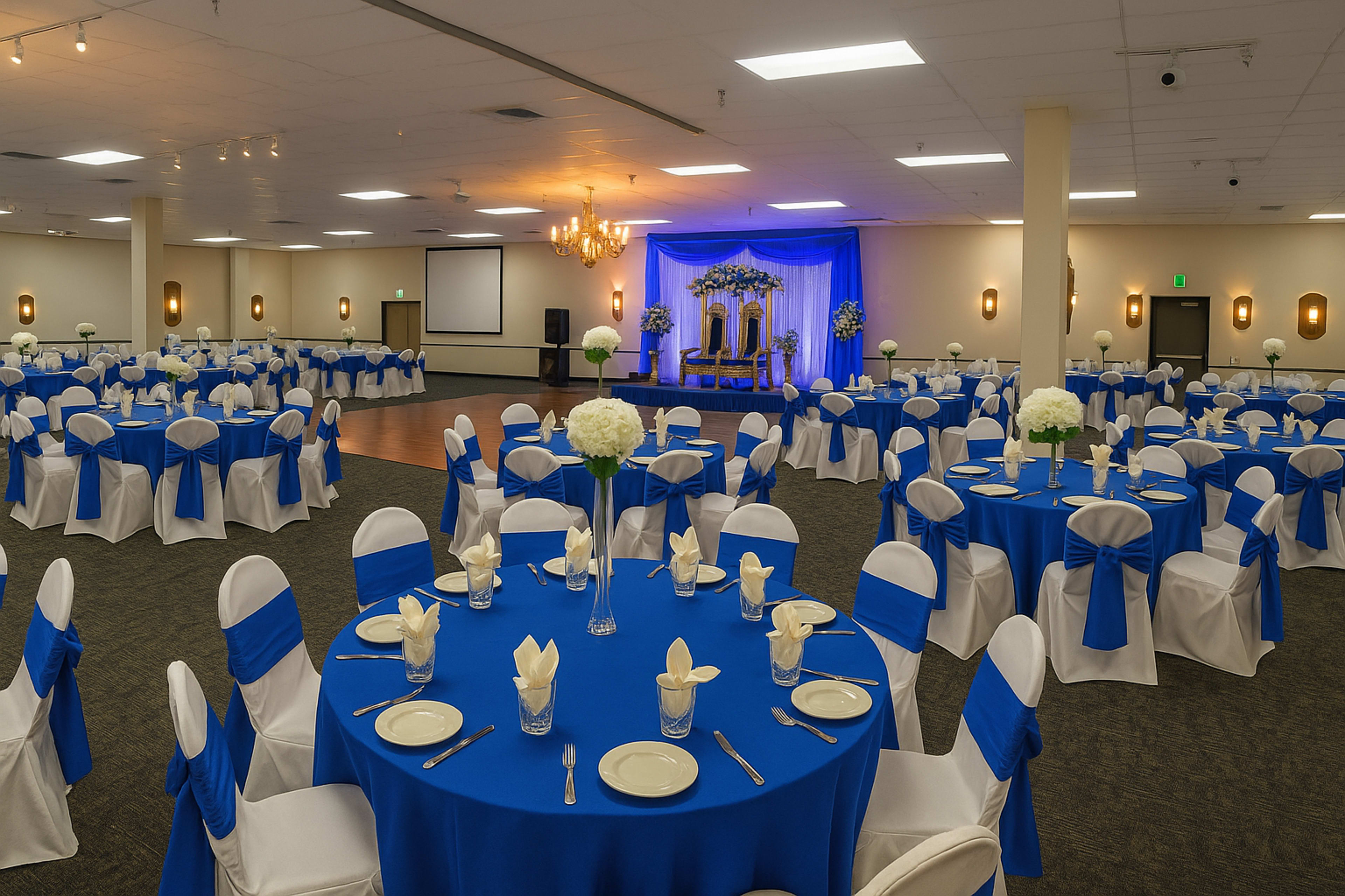 Elegant Aurora Ballroom with Sound System, Big Screen & Bar Host. Image in City Center North, Aurora, CO