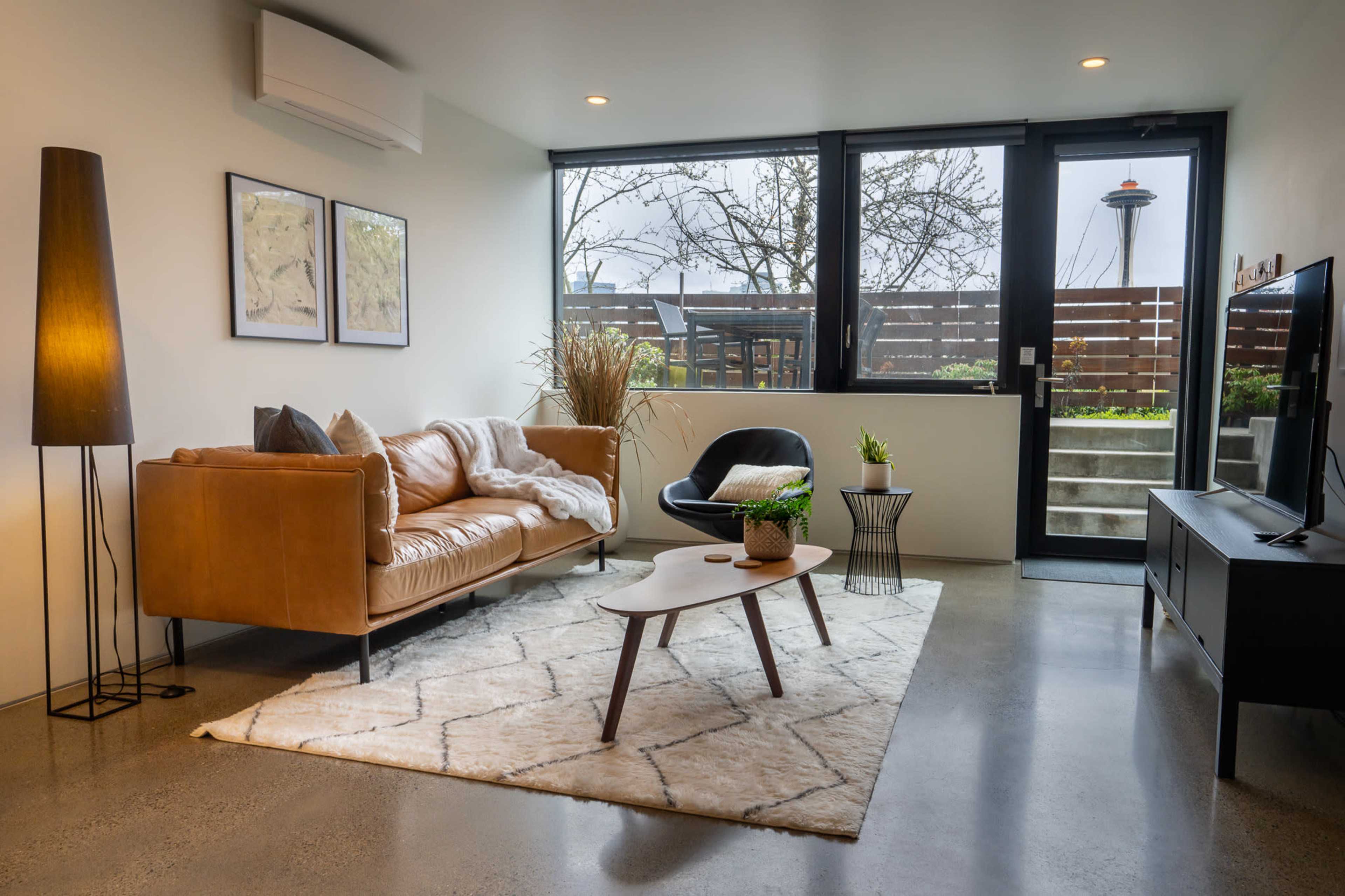 Cute Apartment with Space Needle View Image in Uptown, Seattle, WA