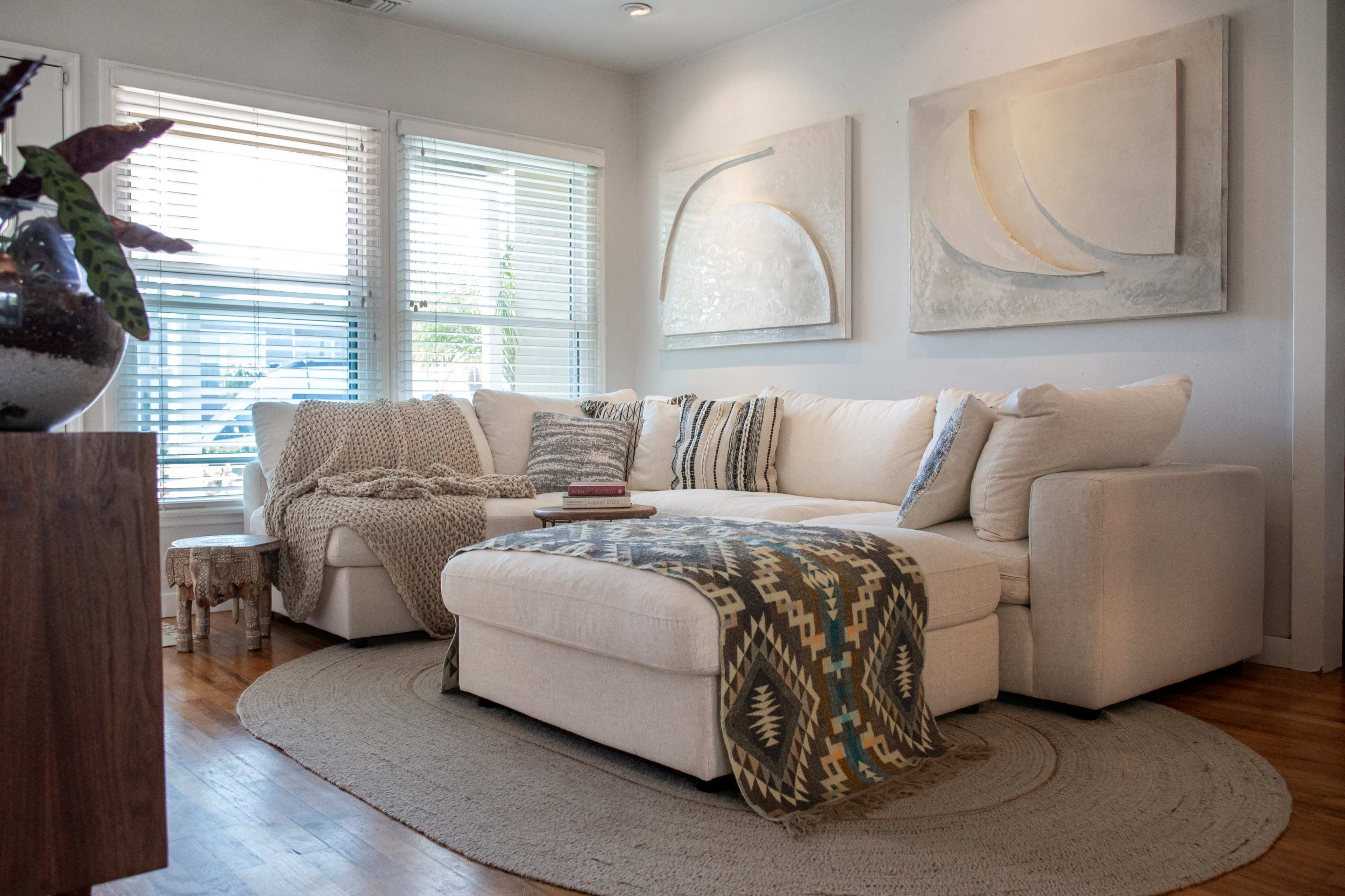 Aesthetic house with private deck and plant filled garden. Image in City Heights, San Diego, CA