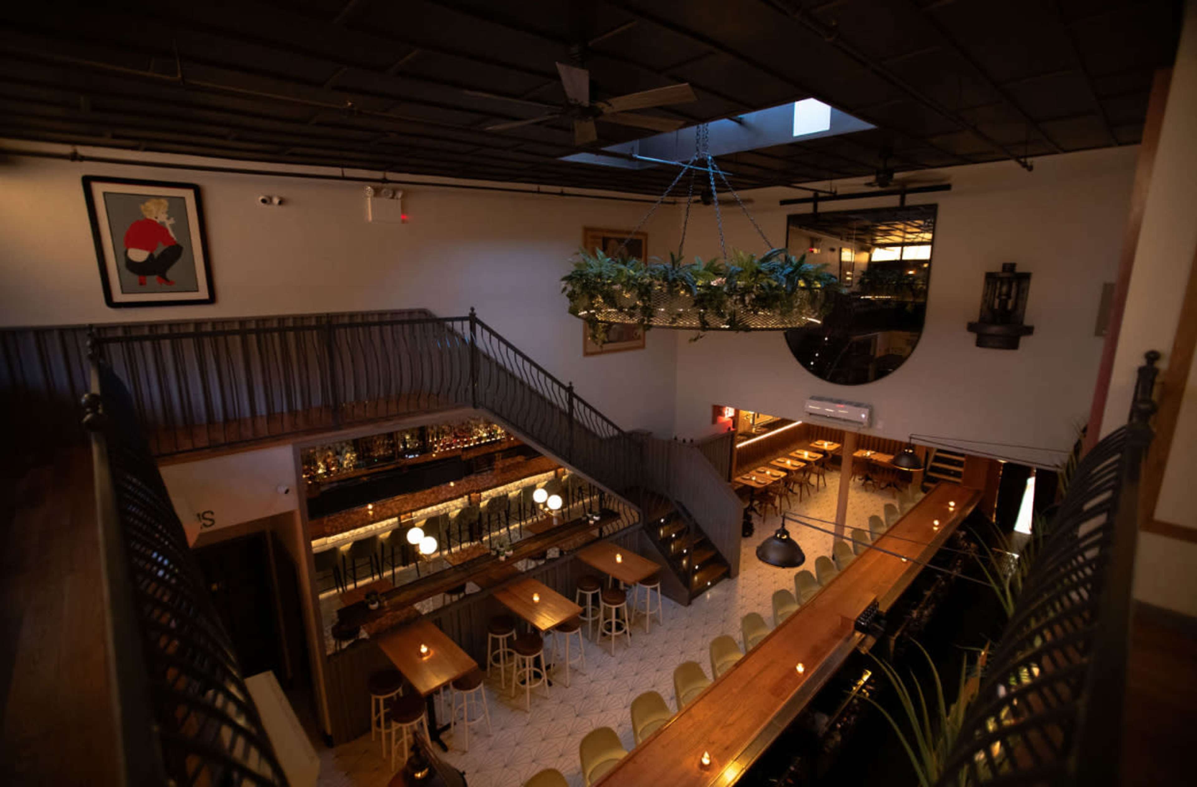 Greenpoint bar and events space with skylights and 60ft ceilings. Image in Greenpoint, Brooklyn, NY