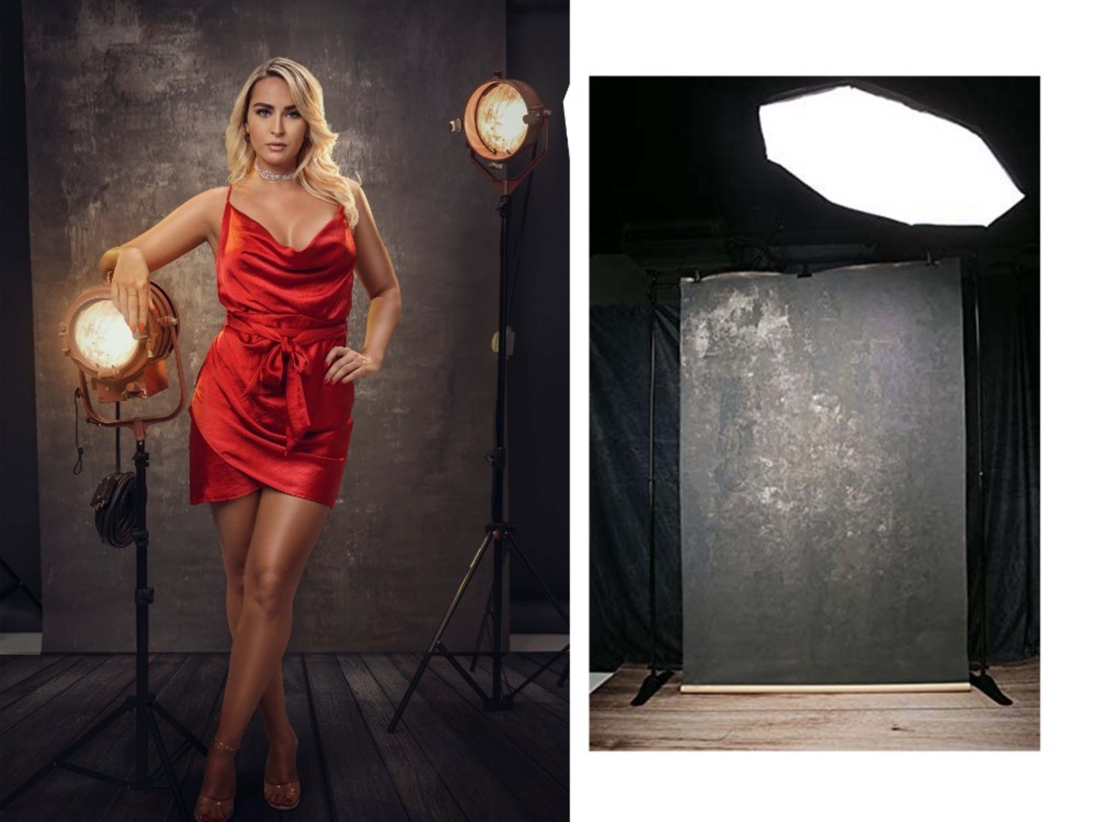 Backdrop Abstract Manual Painting Portrait Photo