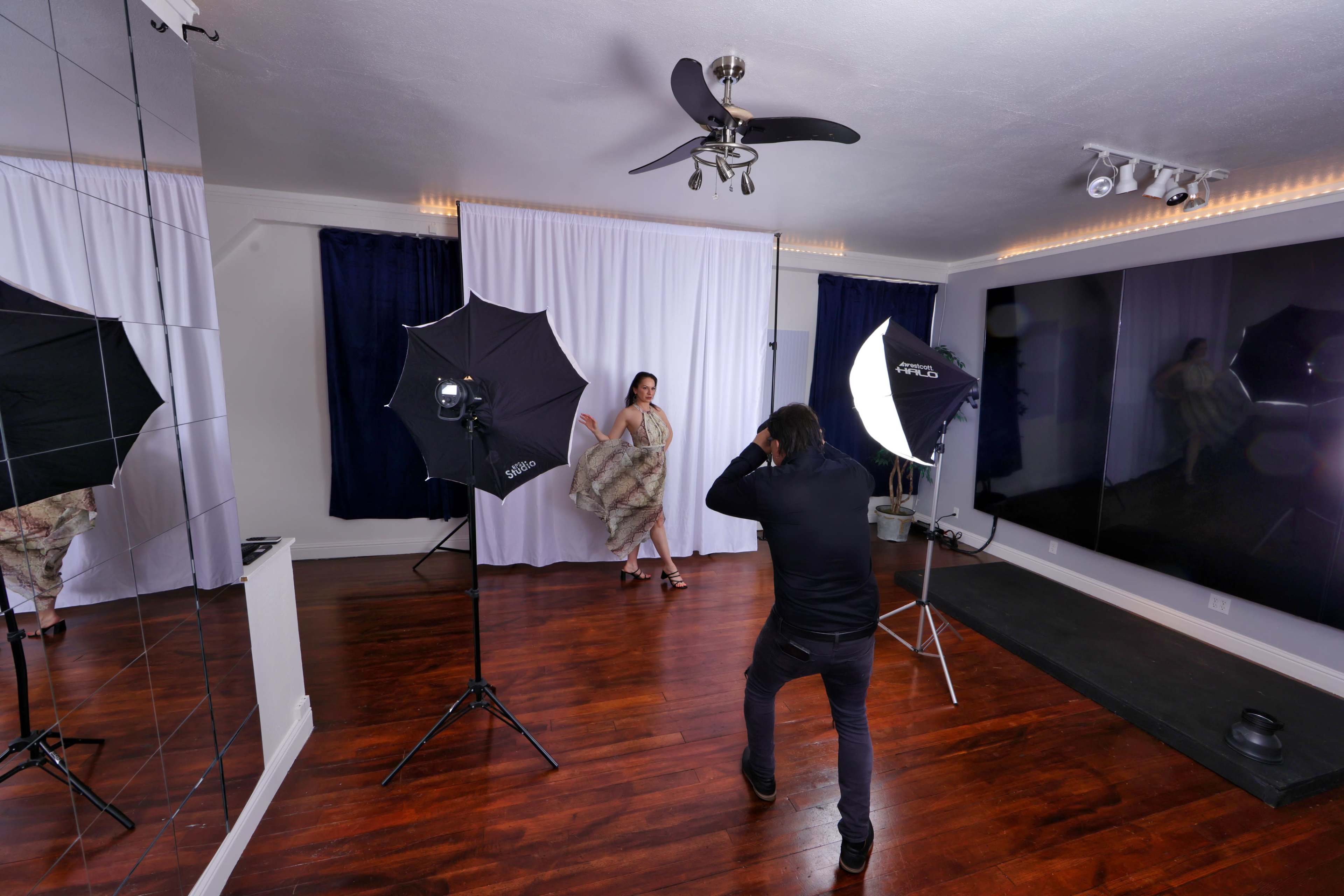 Production studio with a 7ft x 12ft video wall / virtual backdrop Image in Martinez, Martinez, CA