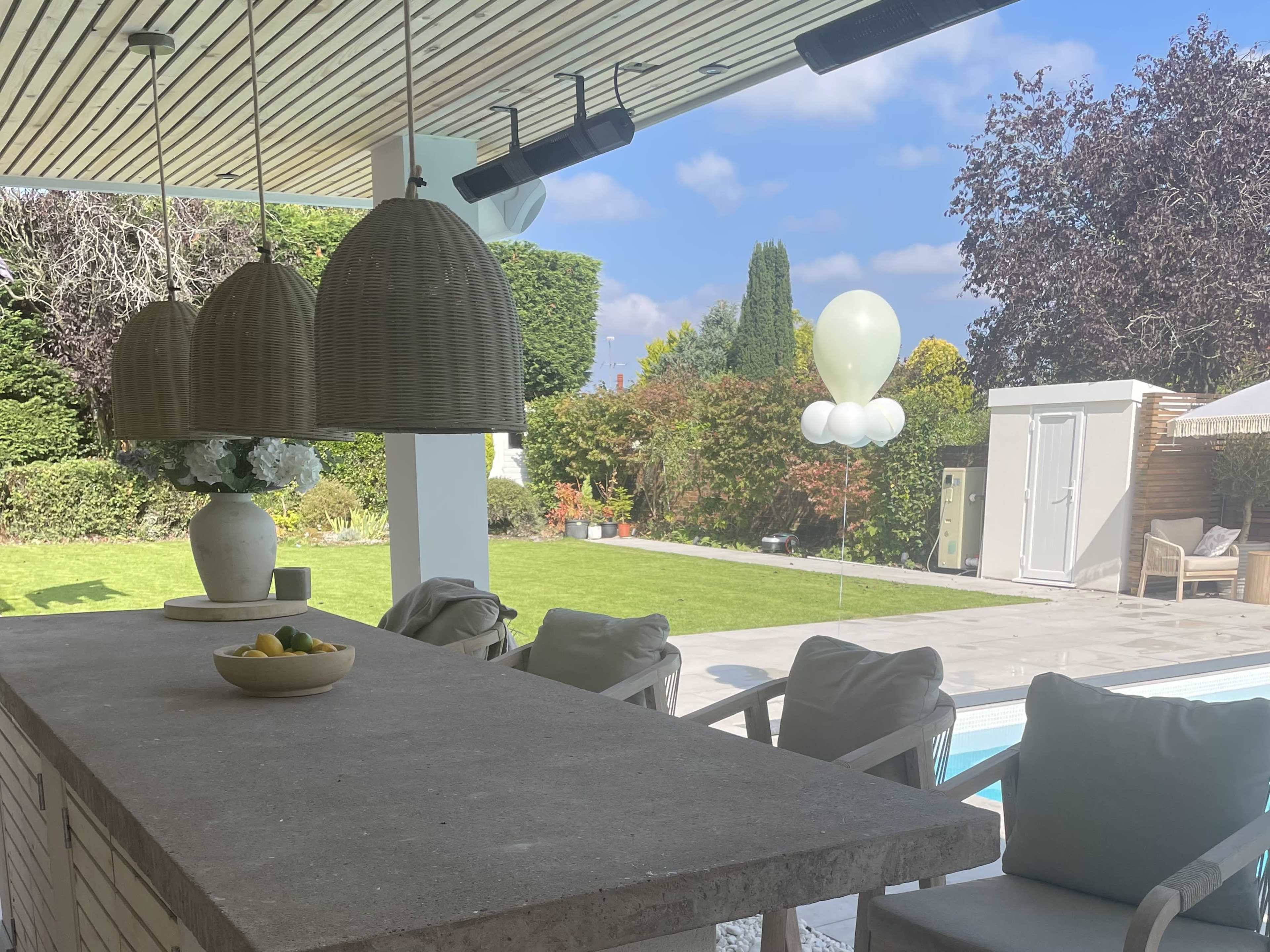 Boho Garden with Outdoor Kitchen and Heated Pool Image in Stourbridge, Stourbridge, ENG