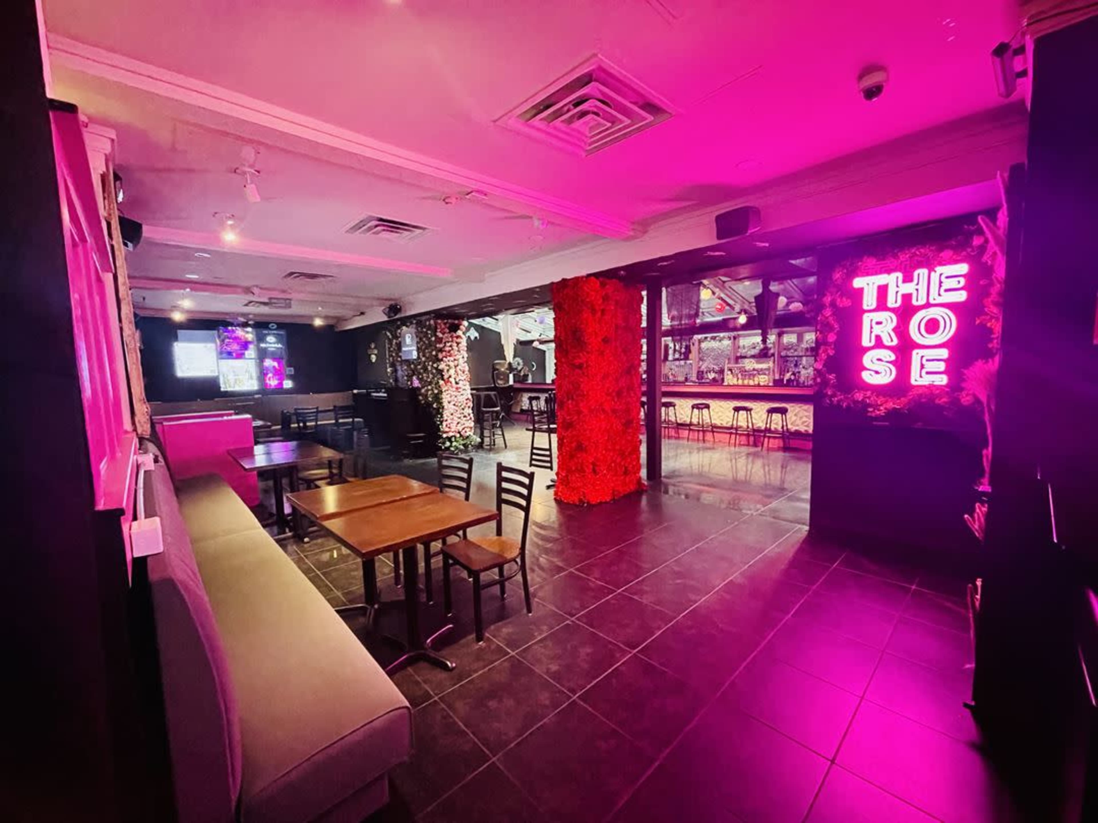 The Rose Lounge: Stylish Neon Pink Event Space in Chelsea Image in Midtown Manhattan, New York city, NY