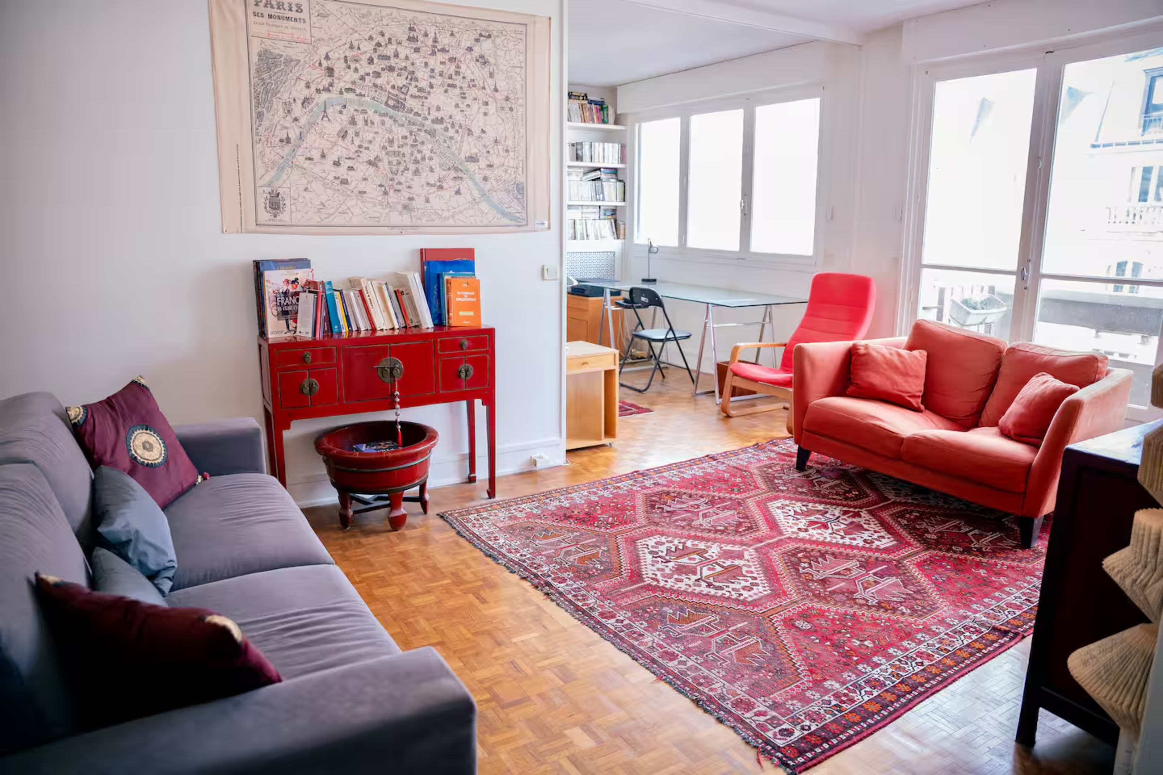 Appartement lumineux 12ème avec balcon pour tournage/shooting Image in Picpus, PARIS 12