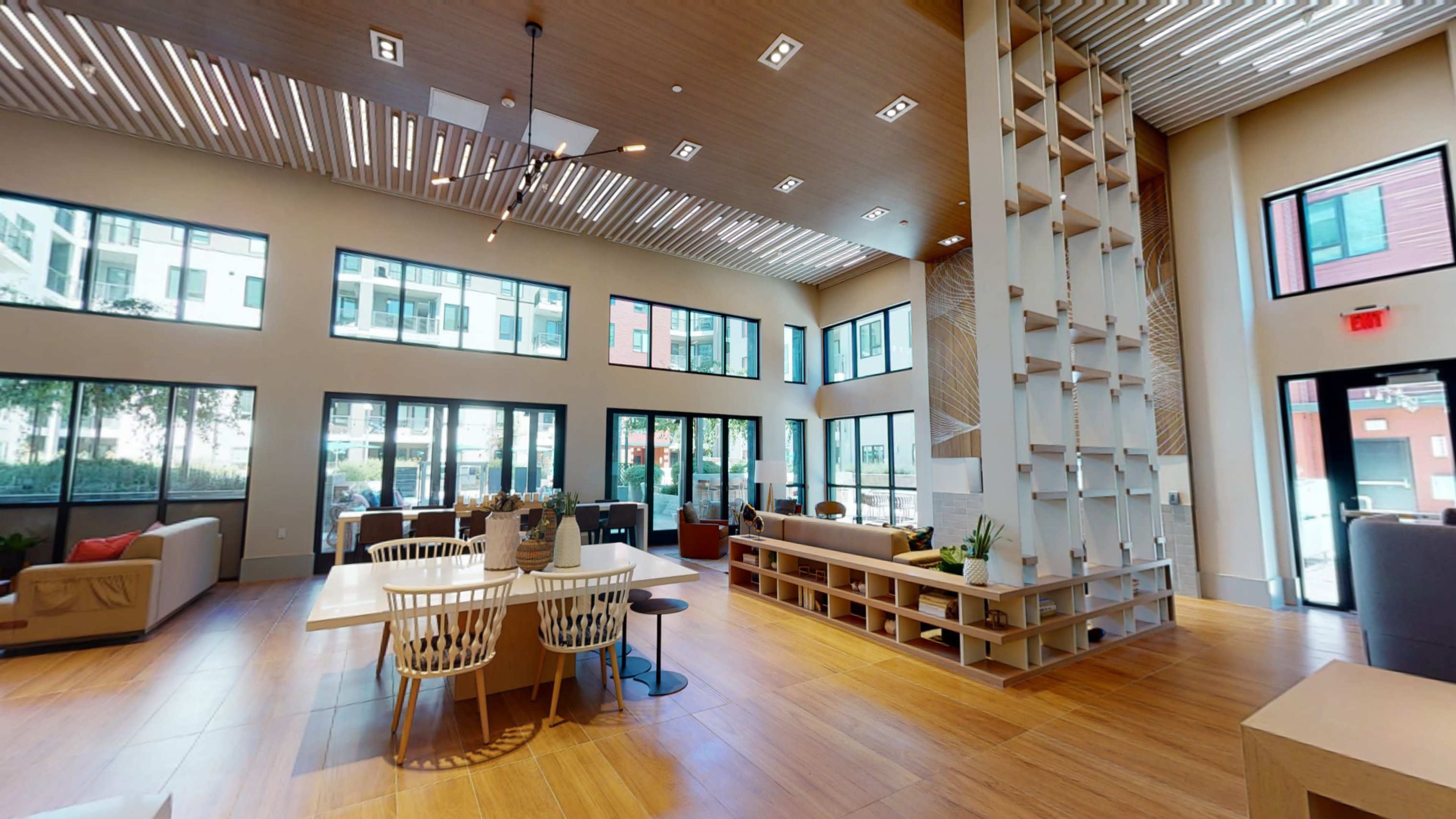 Stunning Lounge with Double-Height Ceilings & Abundant Seating Image in Emeryville, Emeryville, CA
