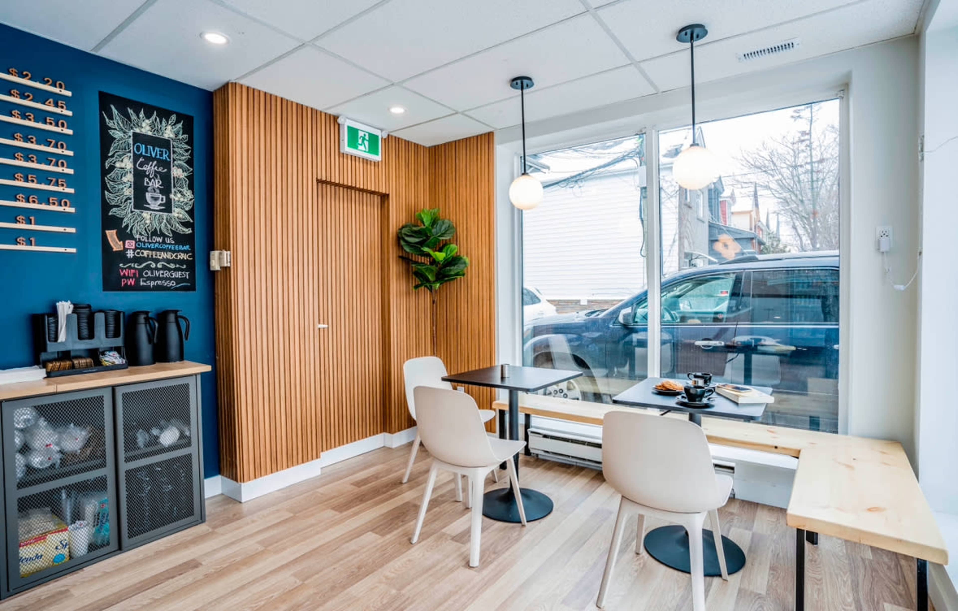 Micro coffee bar in urban neighbourhood perfect for video/photo shoots and intimate clubs, meetings and events. Image in Broadview North, East York, ON