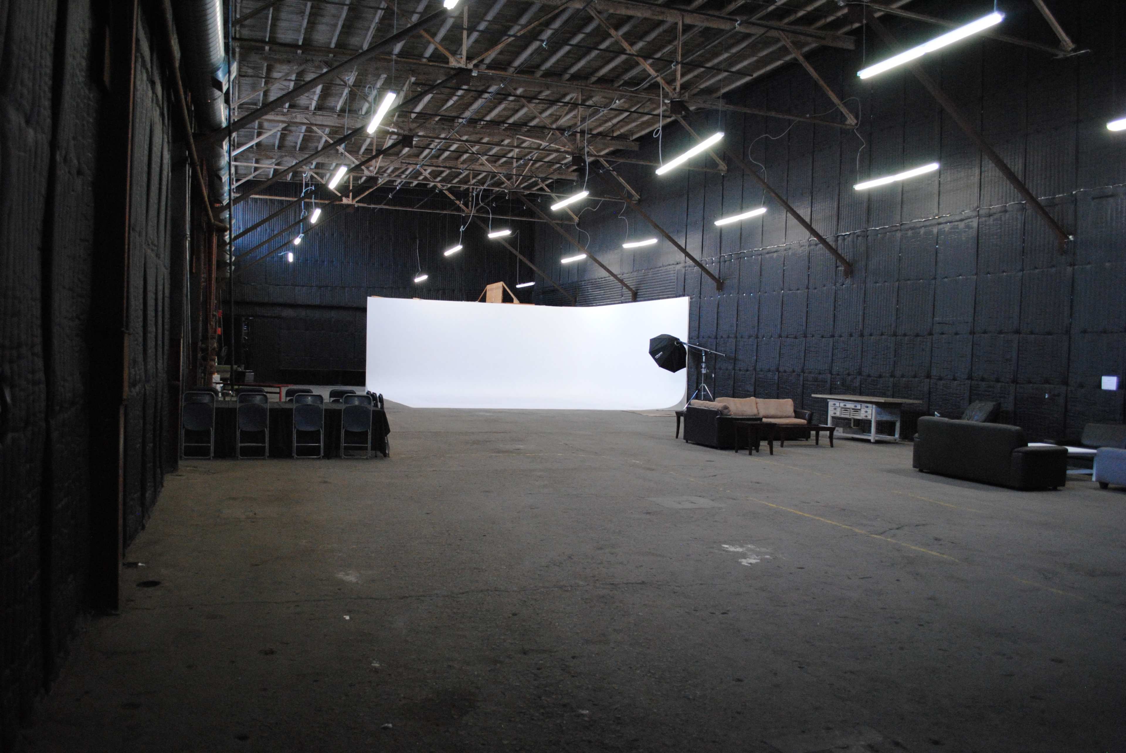 Grand Warehouse Studio + CYC Wall fitted with Soundproofing Image in South Los Angeles, Los Angeles, CA