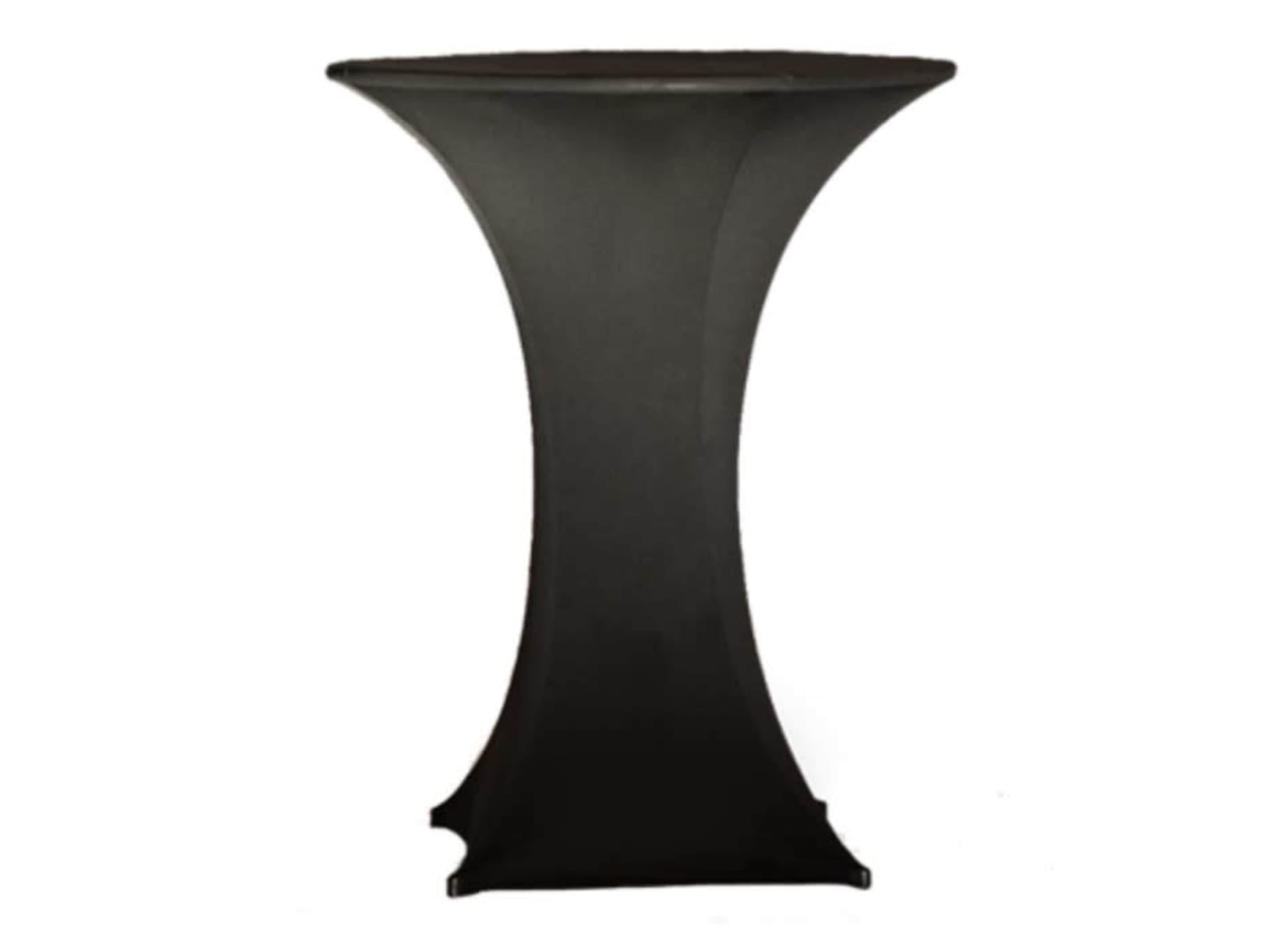 Black spandex hi boy/cocktail tablecloth