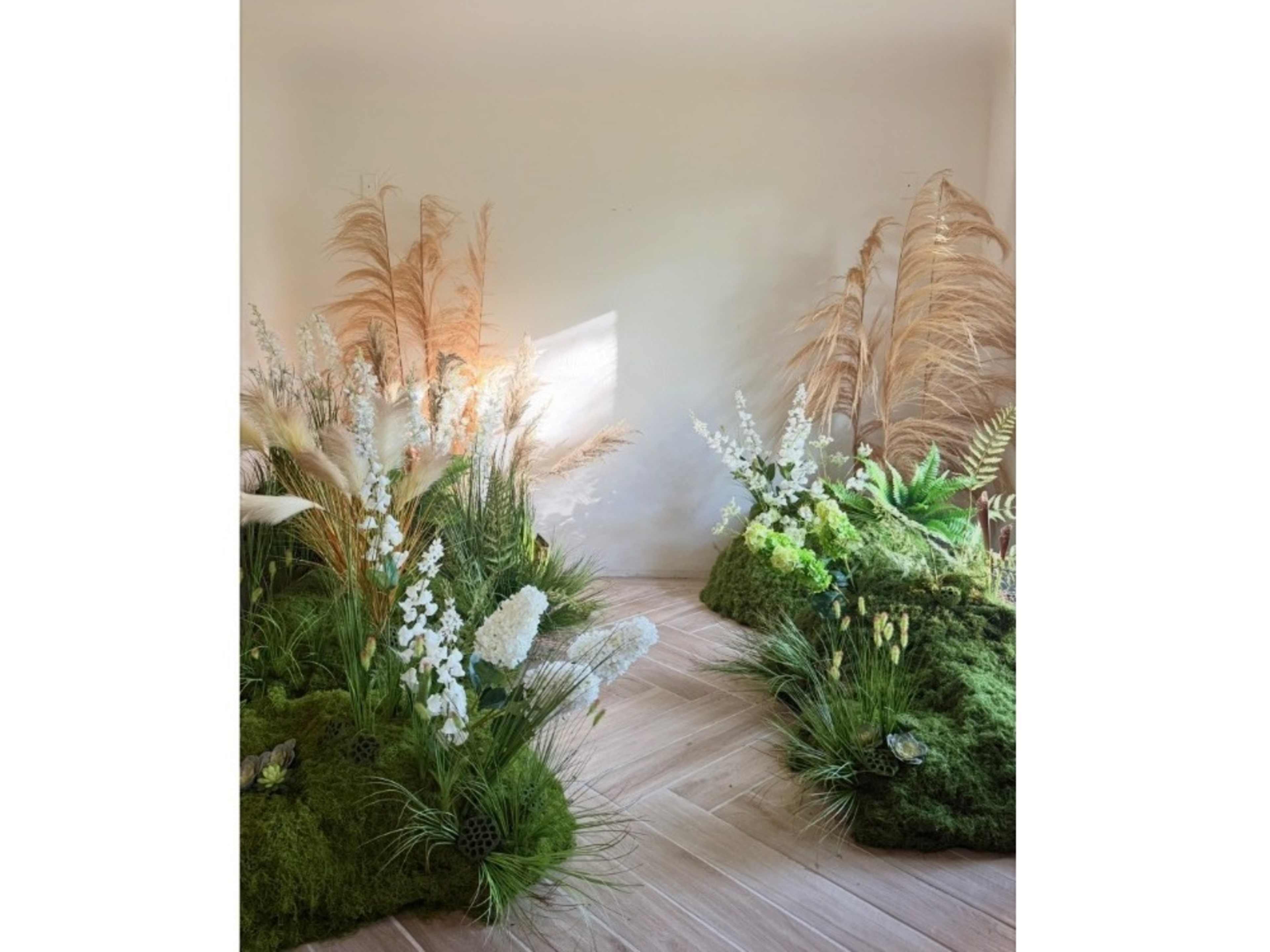 The floral installation studio. 