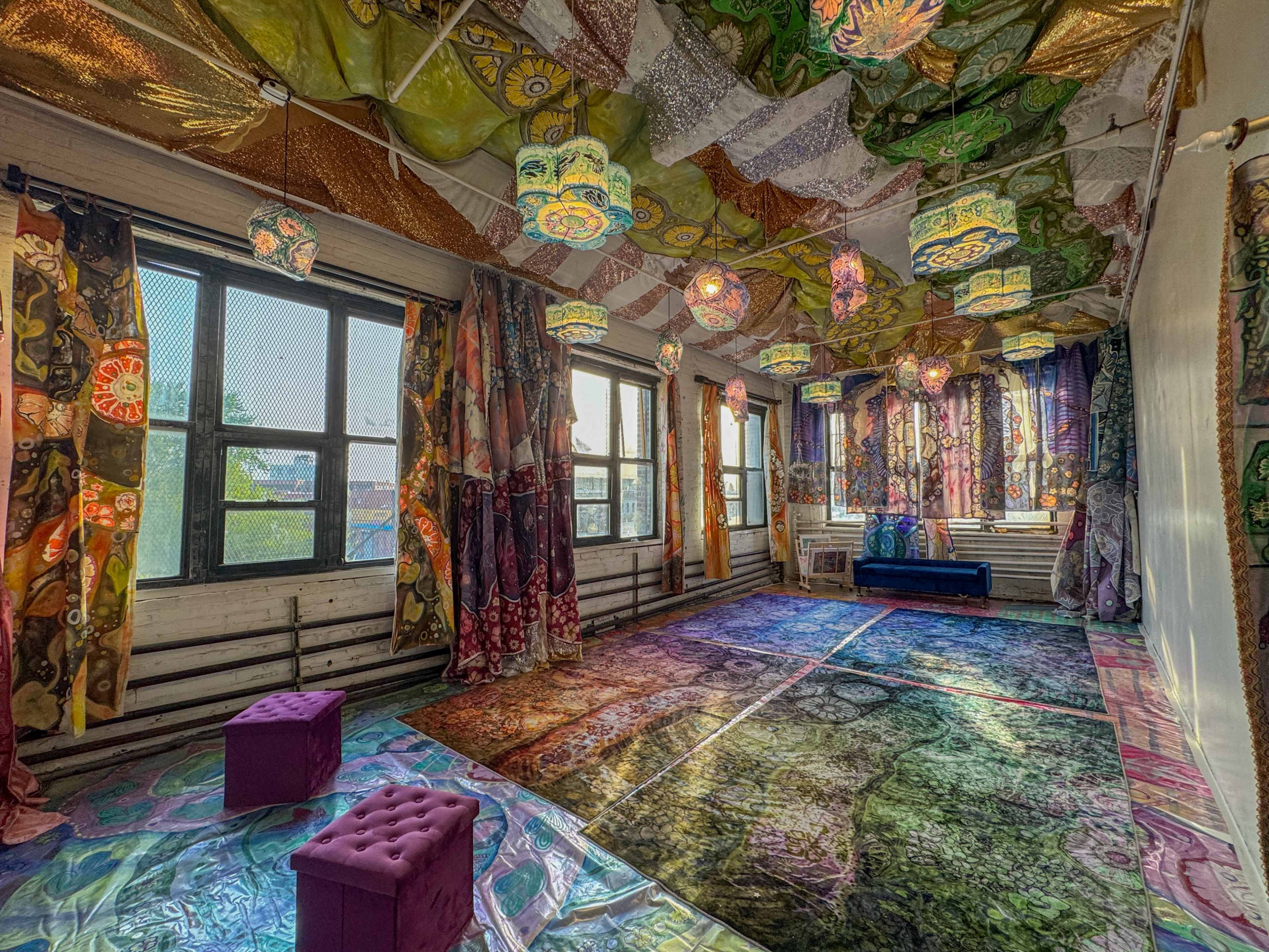 Psychedelic Immersive Colorful Art Studio with Natural Light Image in Ridgewood, Ridgewood, NY