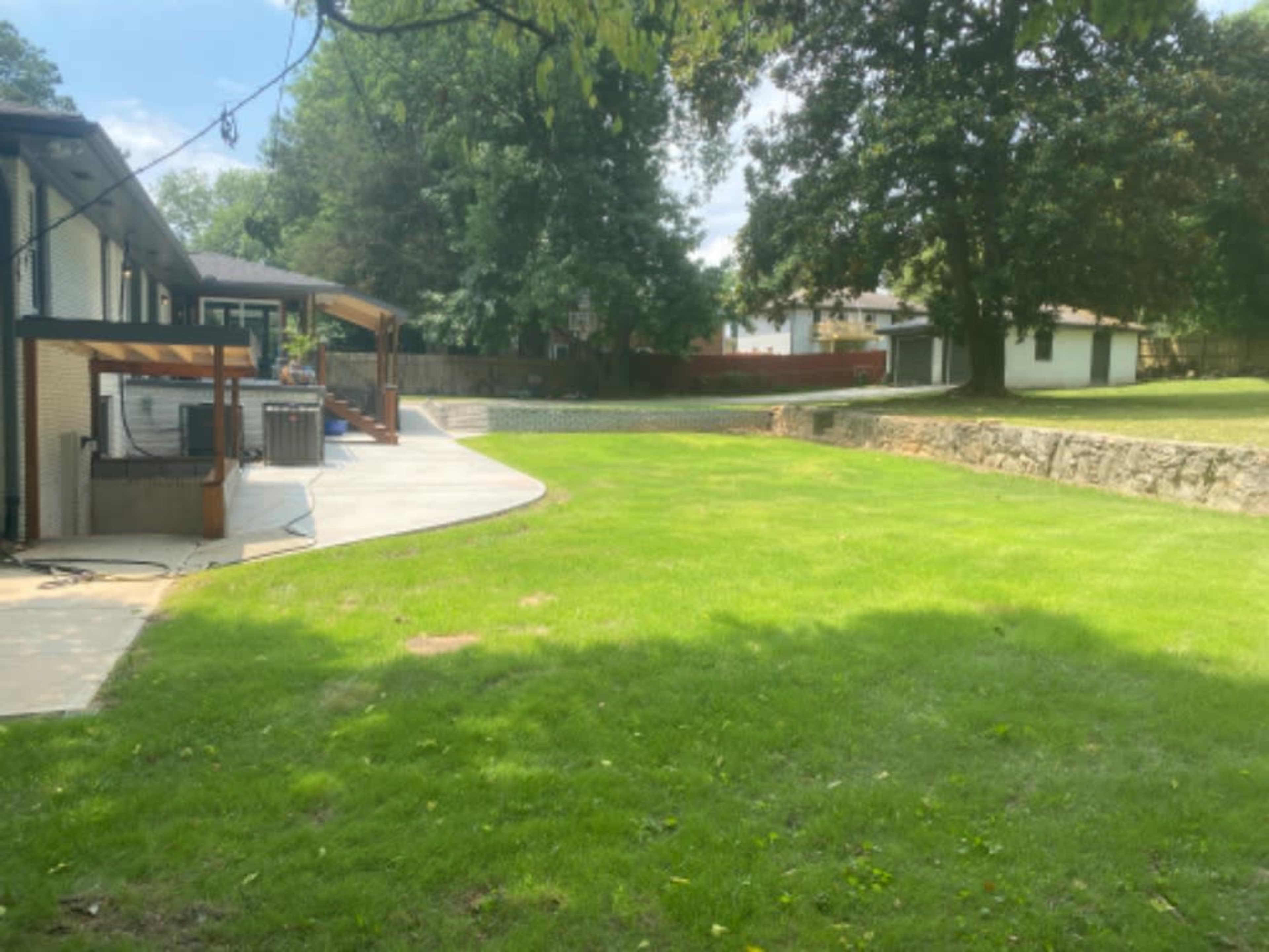 Huge Manicured Backyard 