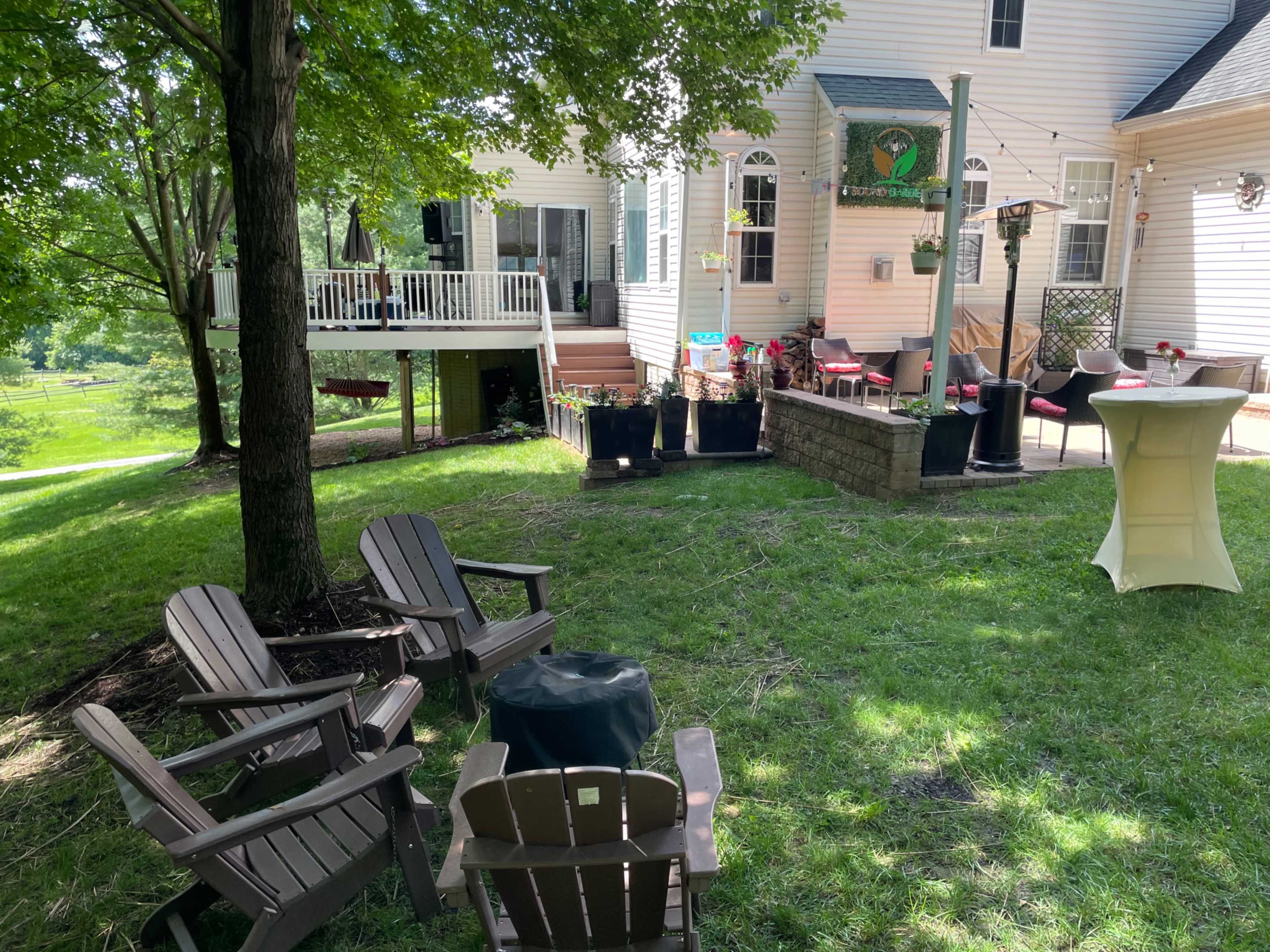Outdoor lounge area great for filming. Image in Queen Anne Estates, UPR MARLBORO, MD