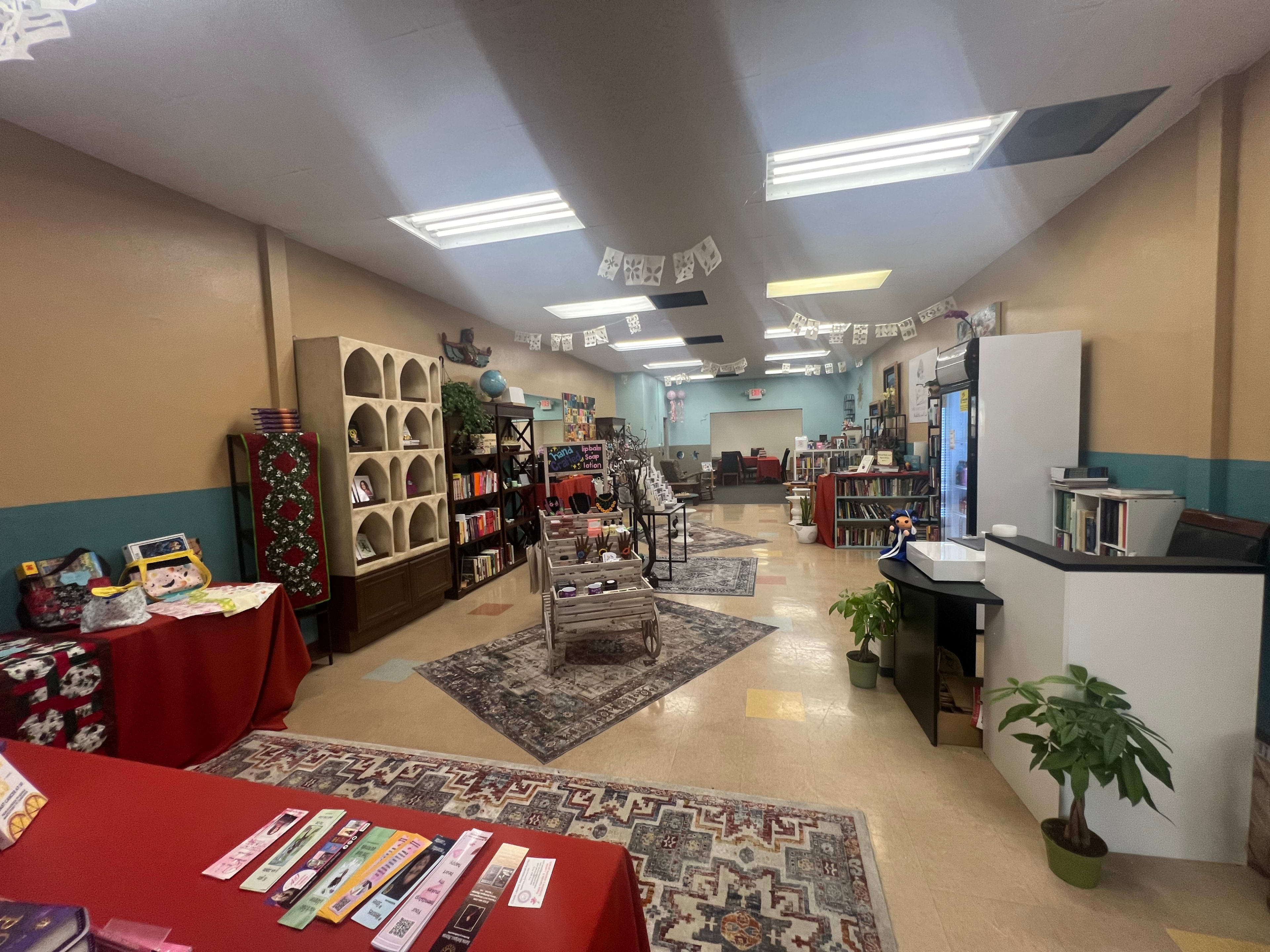 Bookstore in beautiful rustic brick building with plenty of space for small meetings or workshops. Image in Northwest Anaheim, Anaheim, CA