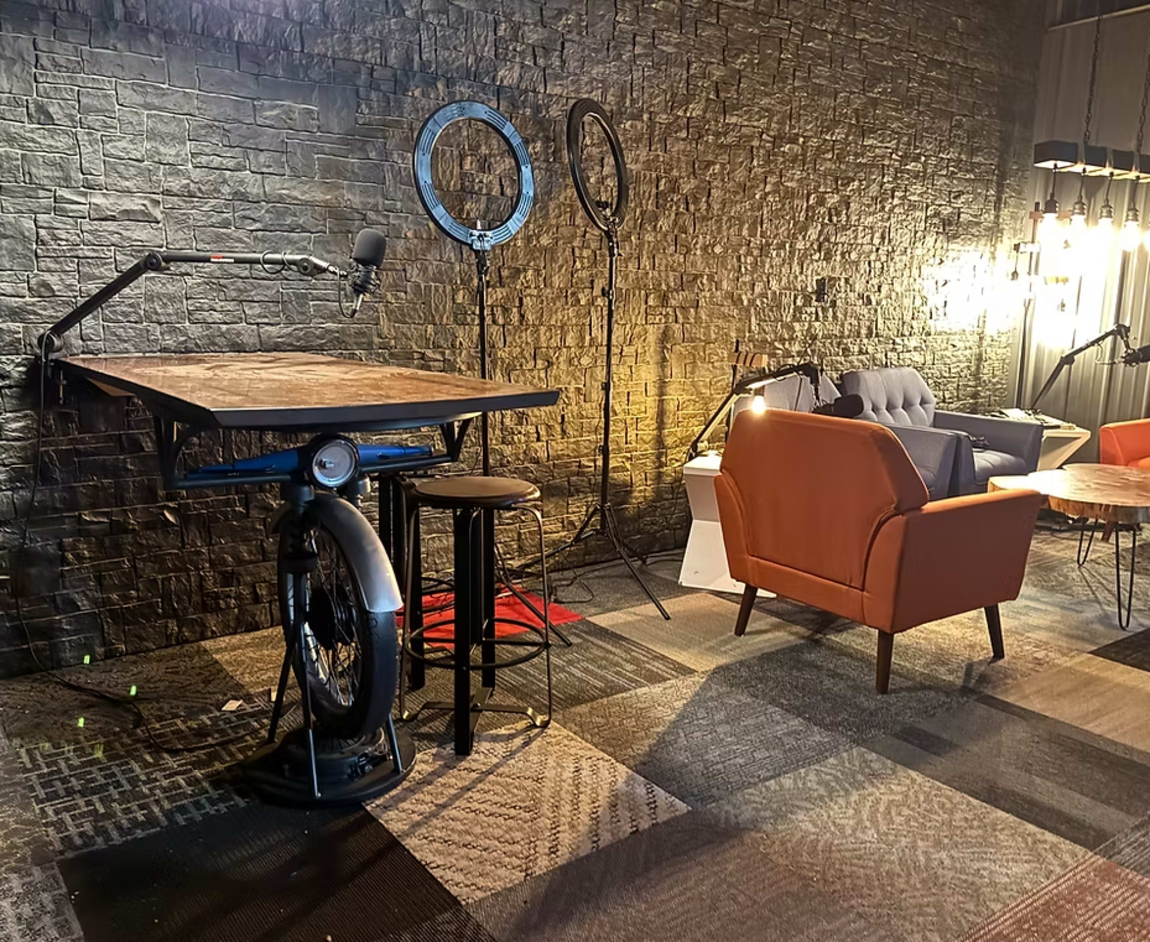 Sleek & Modern Podcast Studio in Fox Valley, Wisconsin Image in Dale, Hortonville, WI
