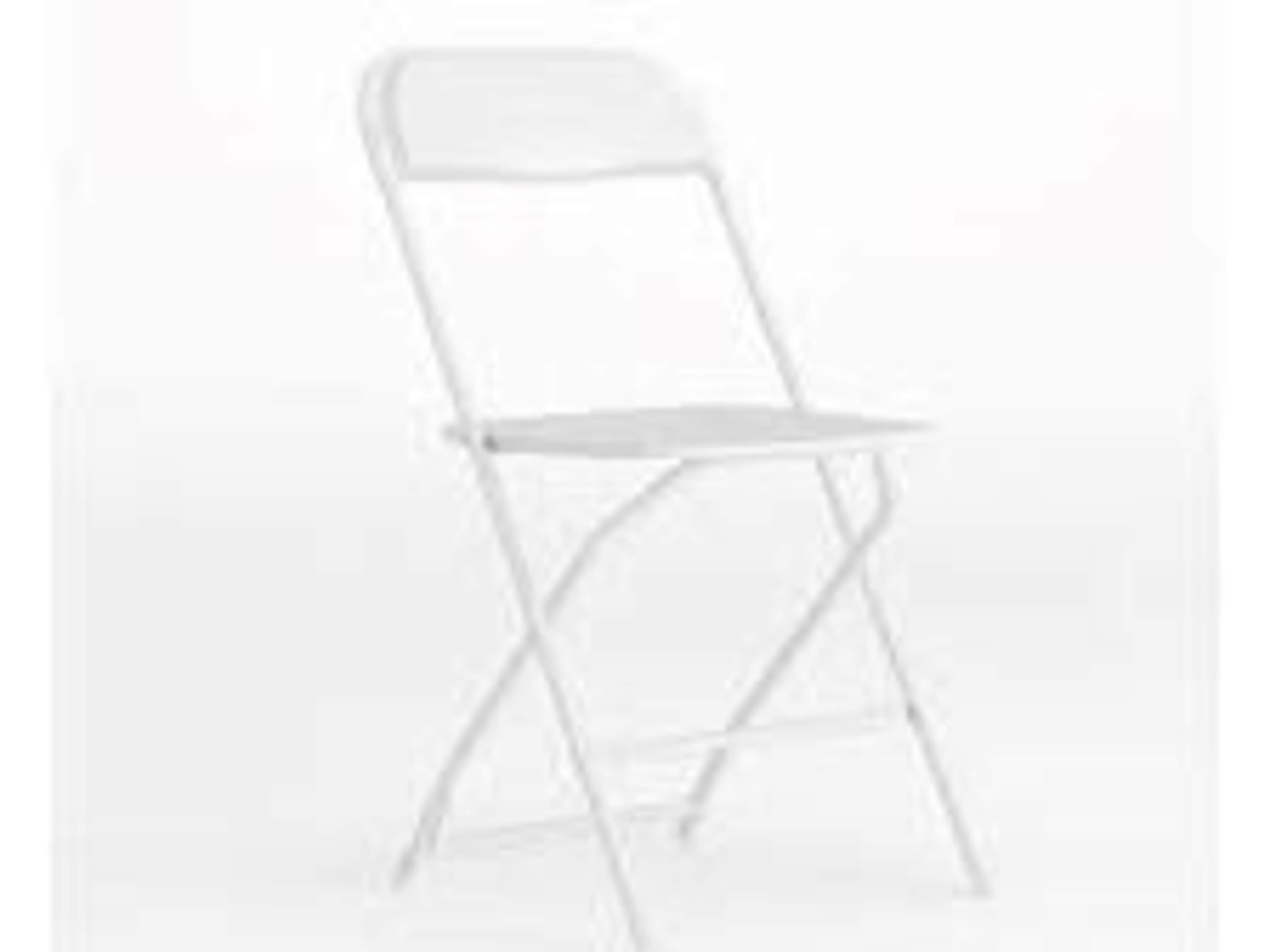 White folding chairs