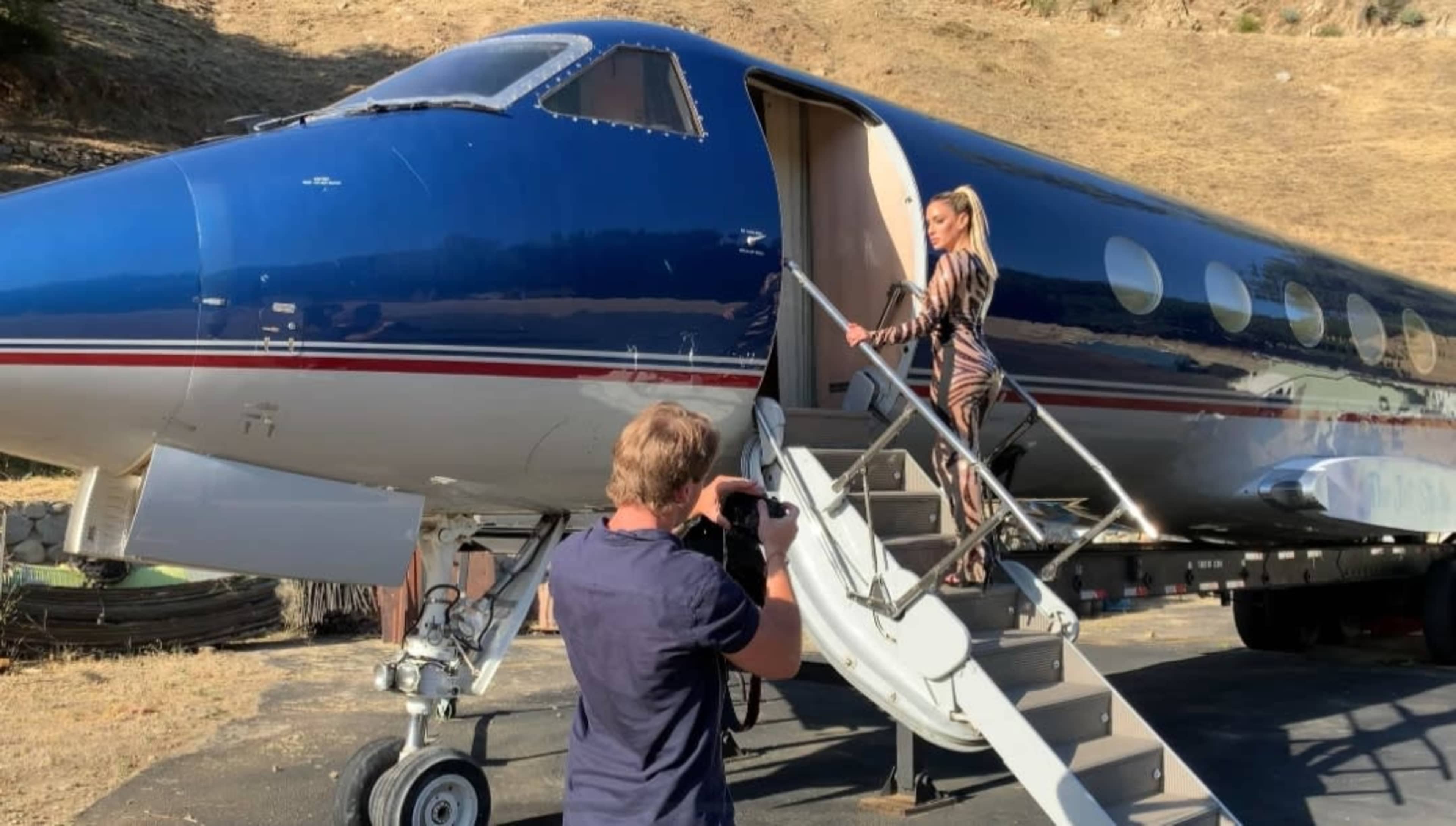 Private Jet for Photo/Video Shoots Image in Shadow Hills, Sun Valley, CA
