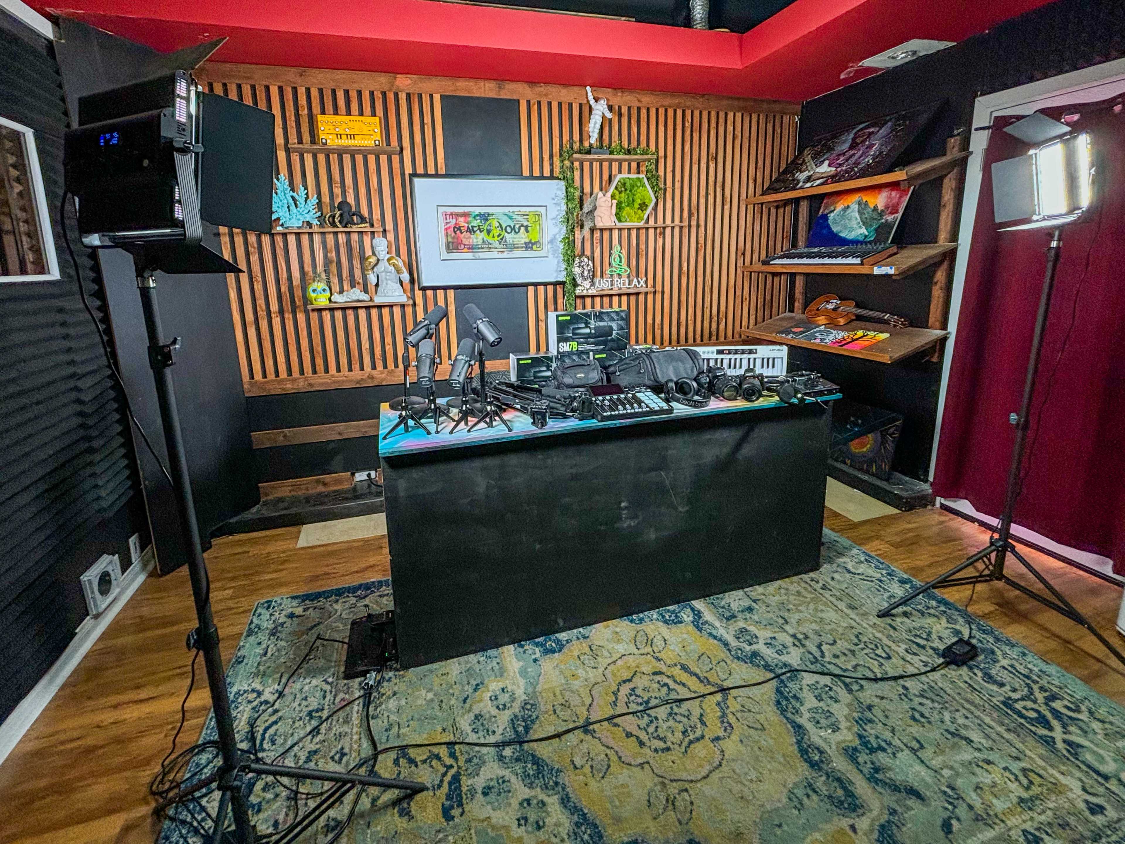 Creative Fully Equipped Podcast Studio Image in Pacific Beach, San Diego, CA