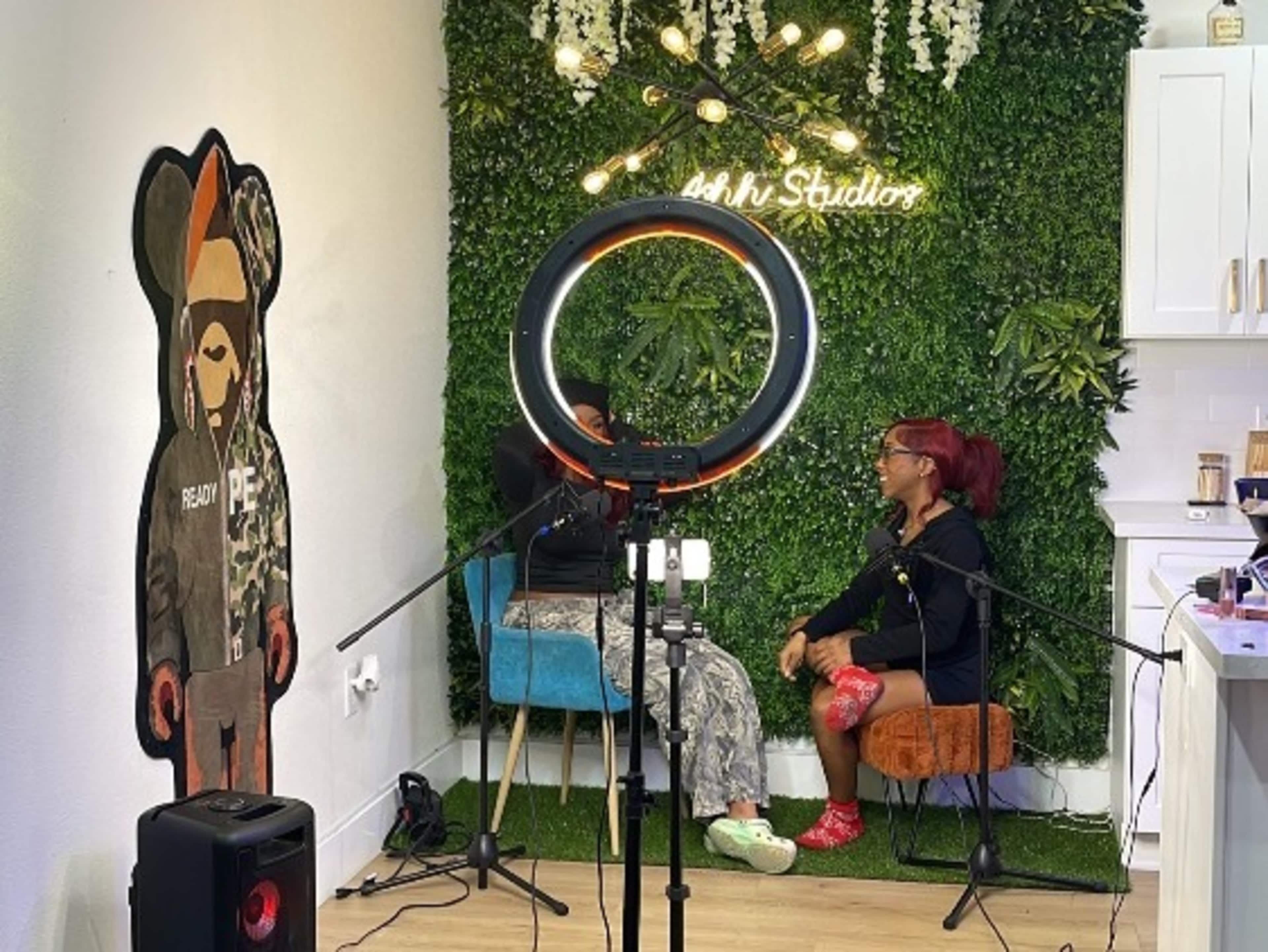 Podcast equipment & set up (microphones /lights)