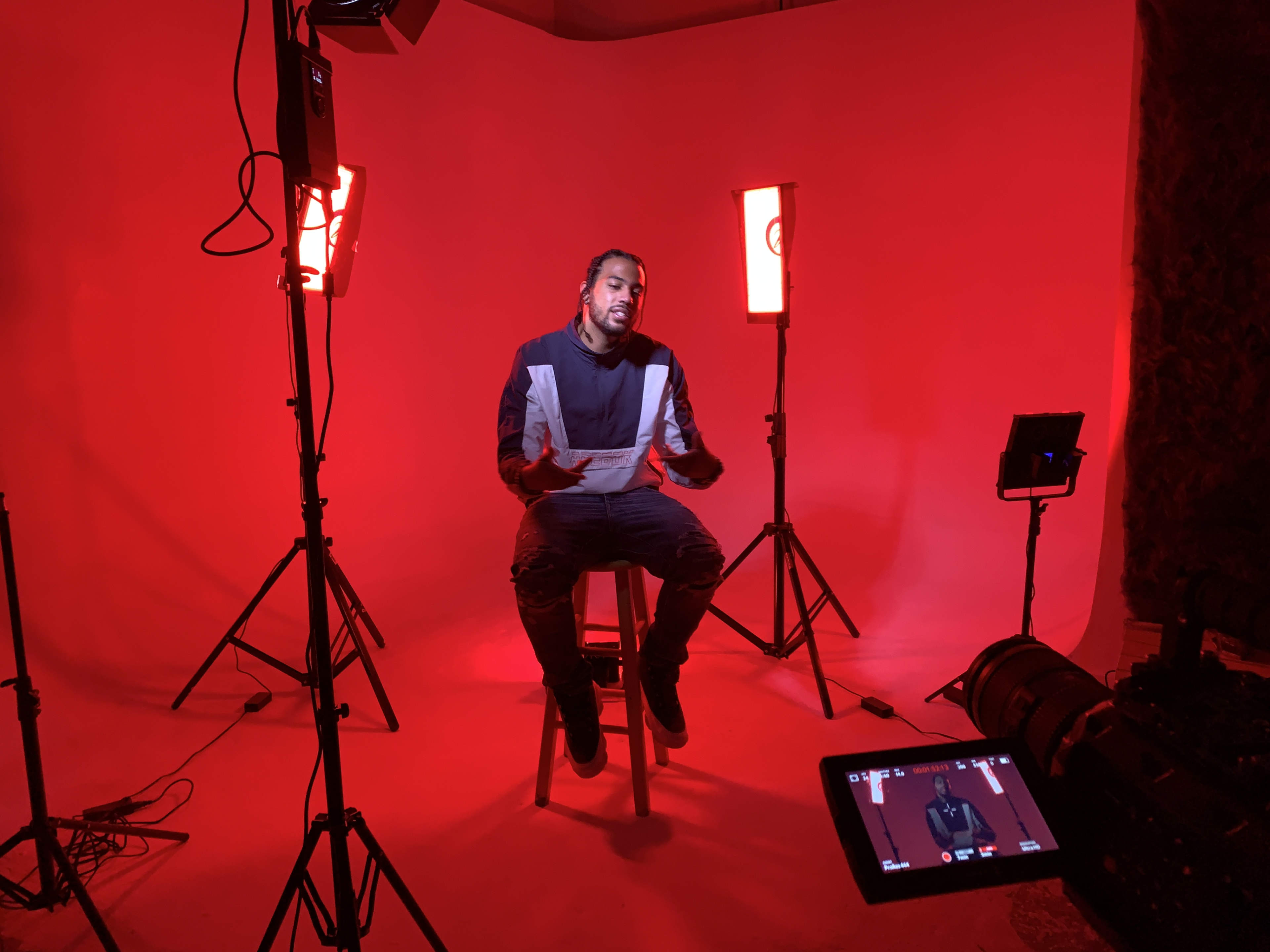 Dance music video shoot