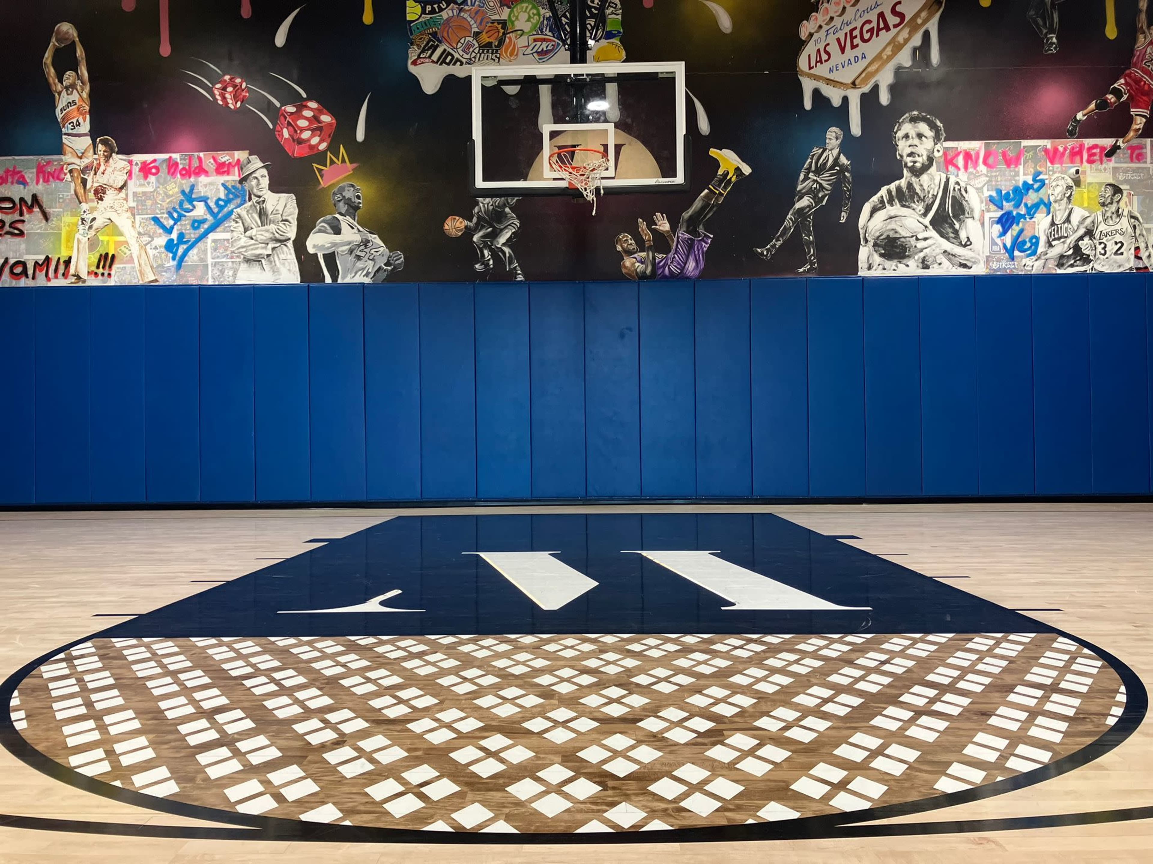 Halfcourt Basketball Gym at Luxury Apartment Rooftop Image in Clayton Township, St. Louis, MO