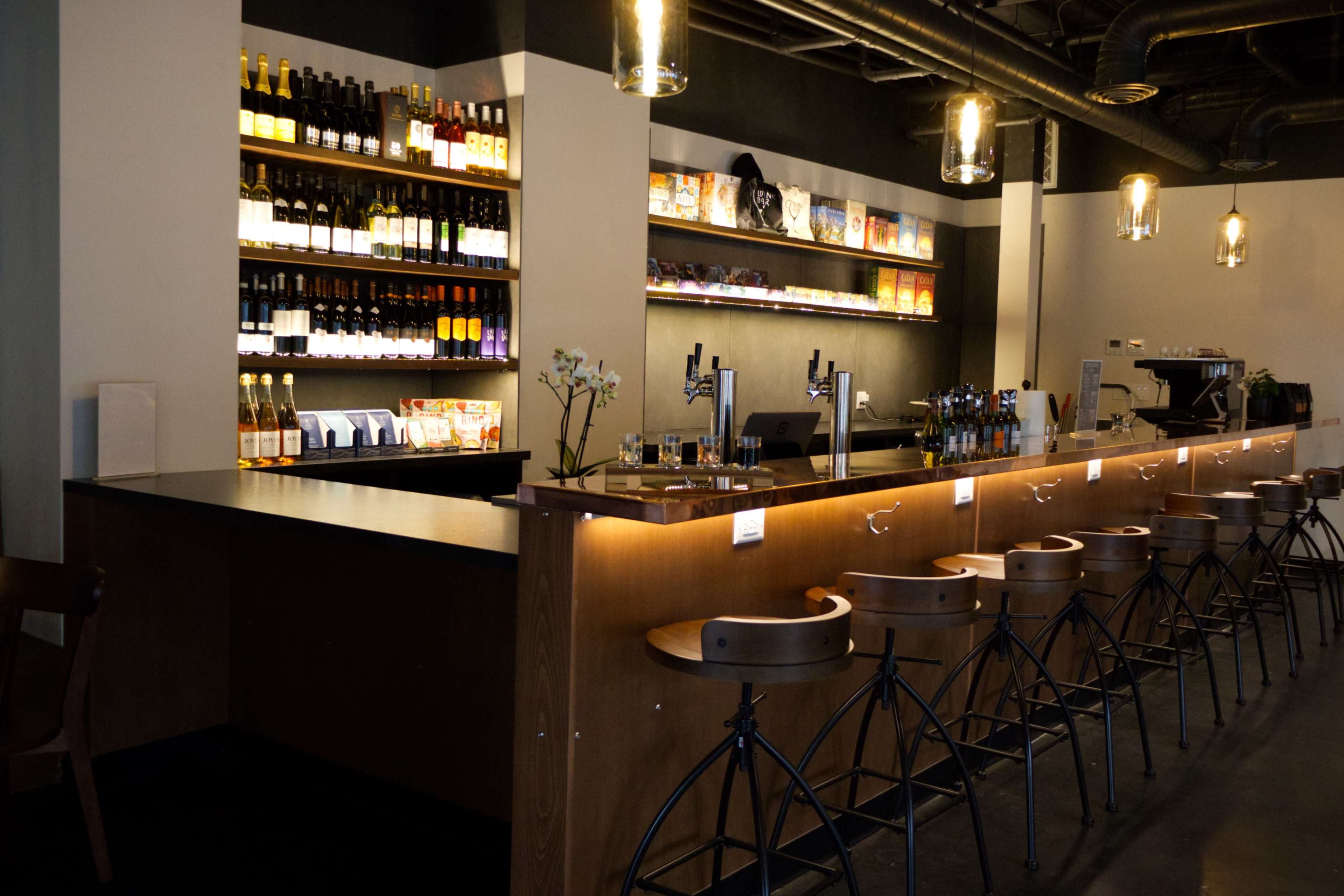Industrial Urban Wine Bar - Board Game Lounge Image in Fremont, Seattle, WA