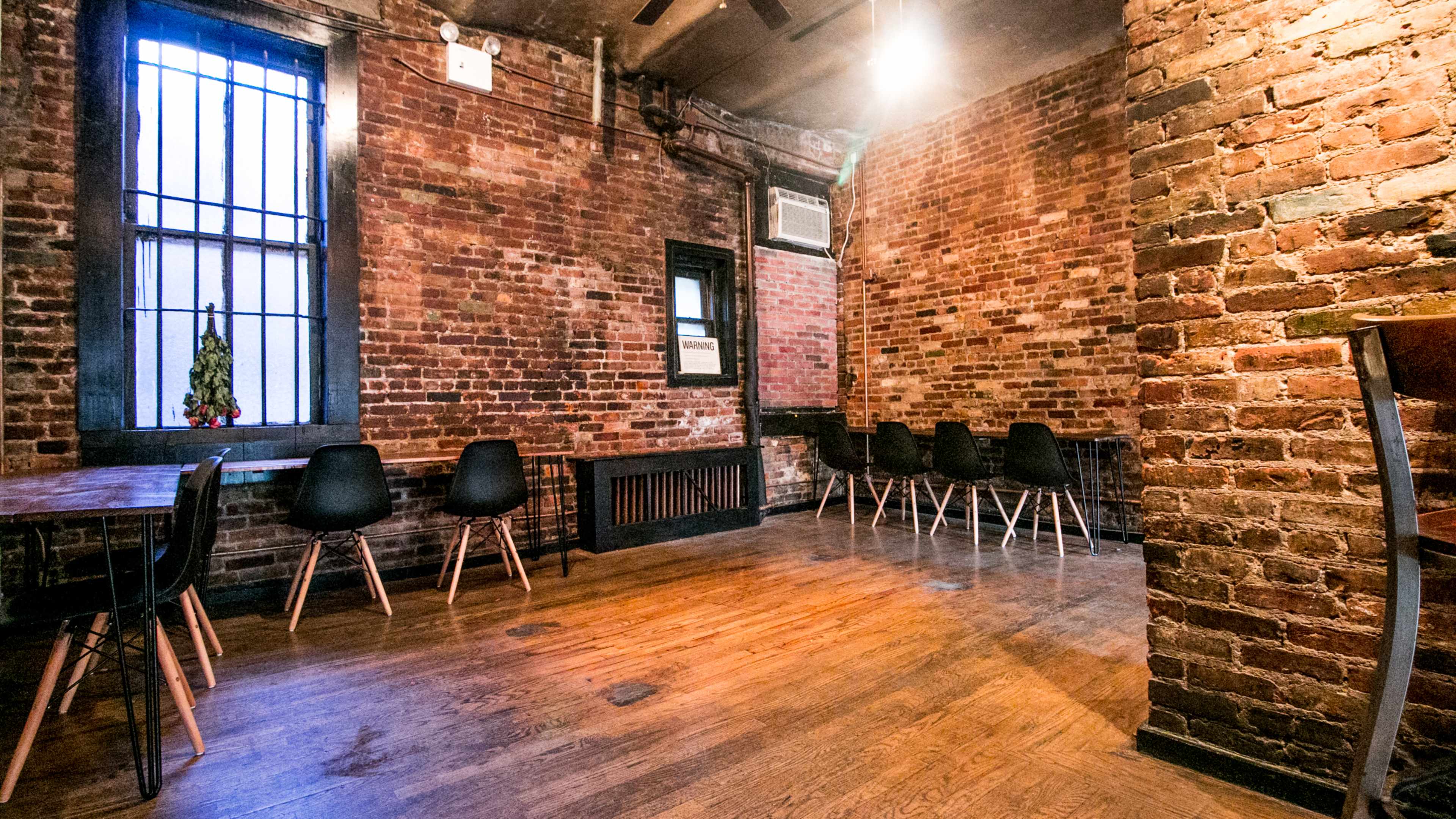 Exposed brick Multi-use Event Space Image in Ukrainian Village, New York, NY