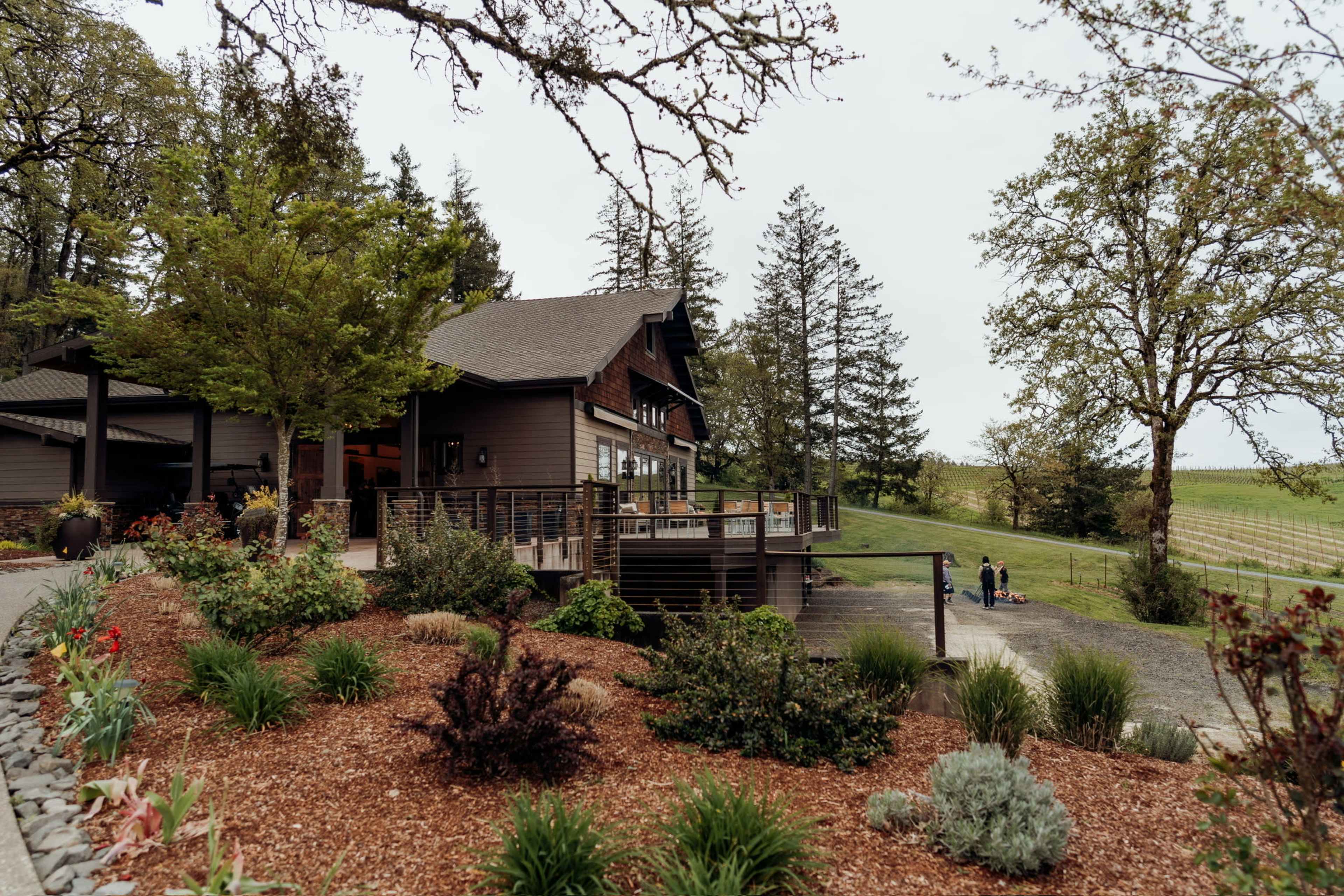Rustic Winery on Picturesque Vineyard Image in , Yamhill, OR