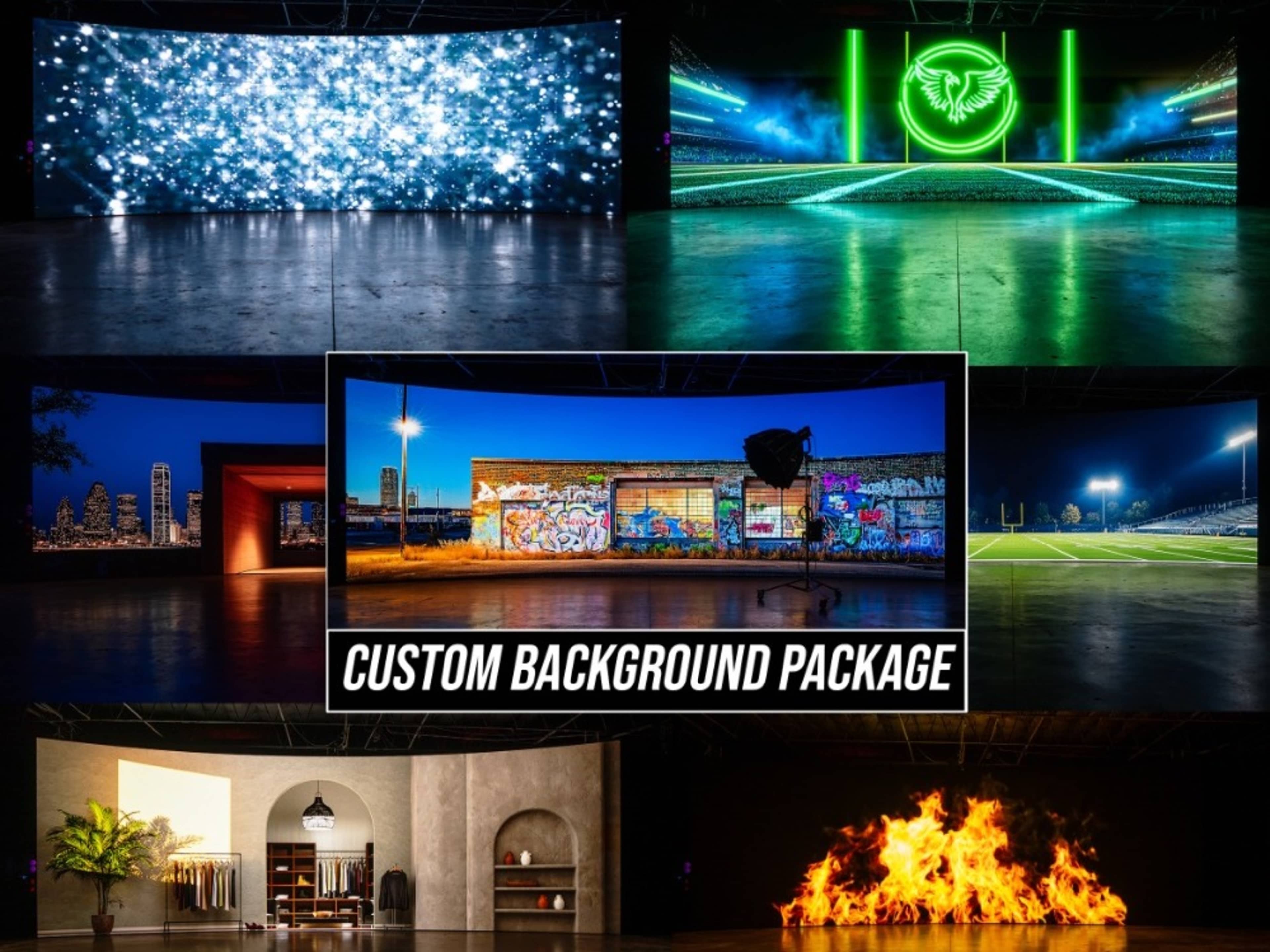 Custom Background Package (Batch of 4 backgrounds)