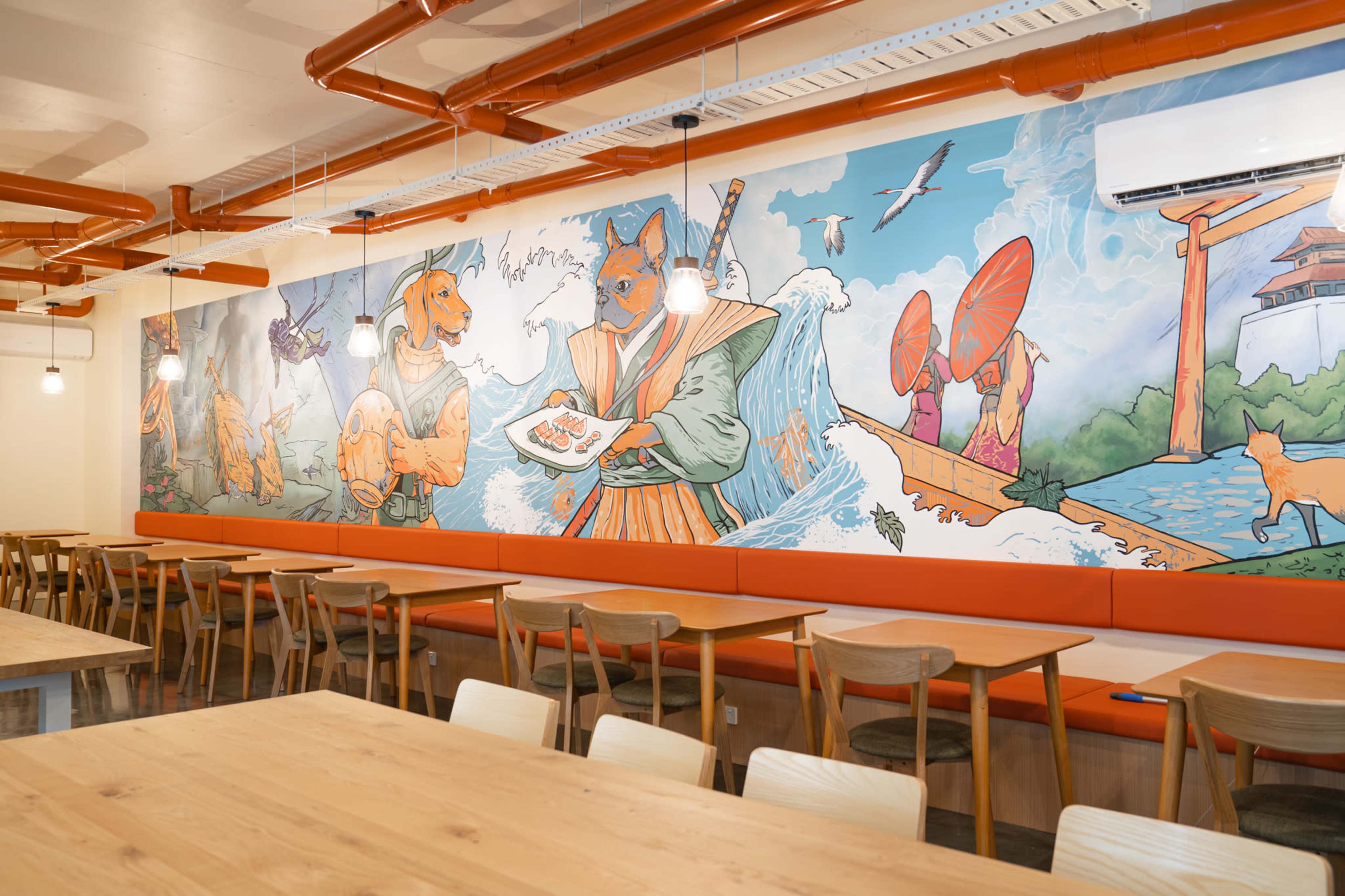 Modern Event space with Mural wall and break out alfresco Image in Stones Corner, Stones Corner, QLD