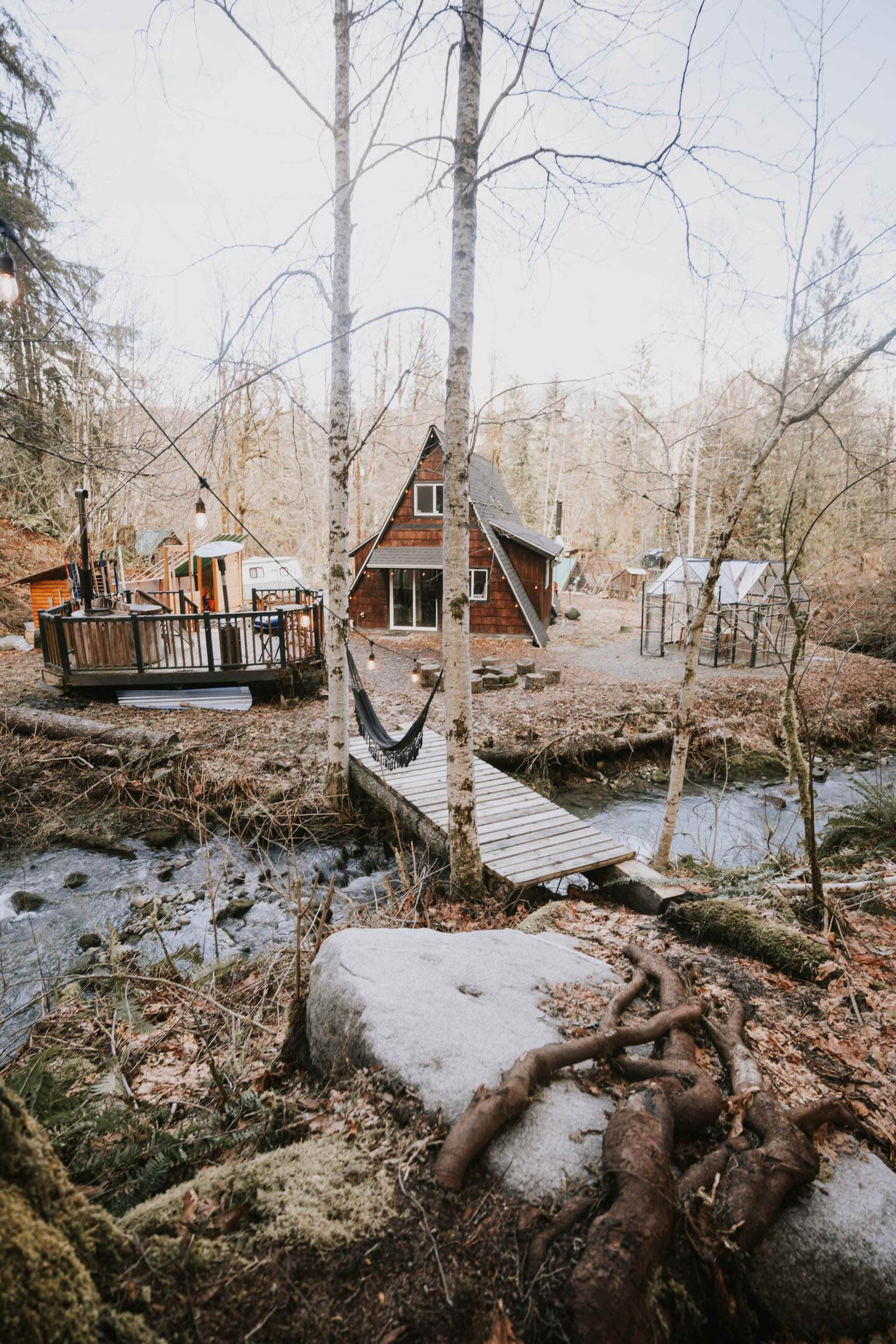 That PNW Cabin - Creekside A frame in the Cascades Image in , gold bar, WA