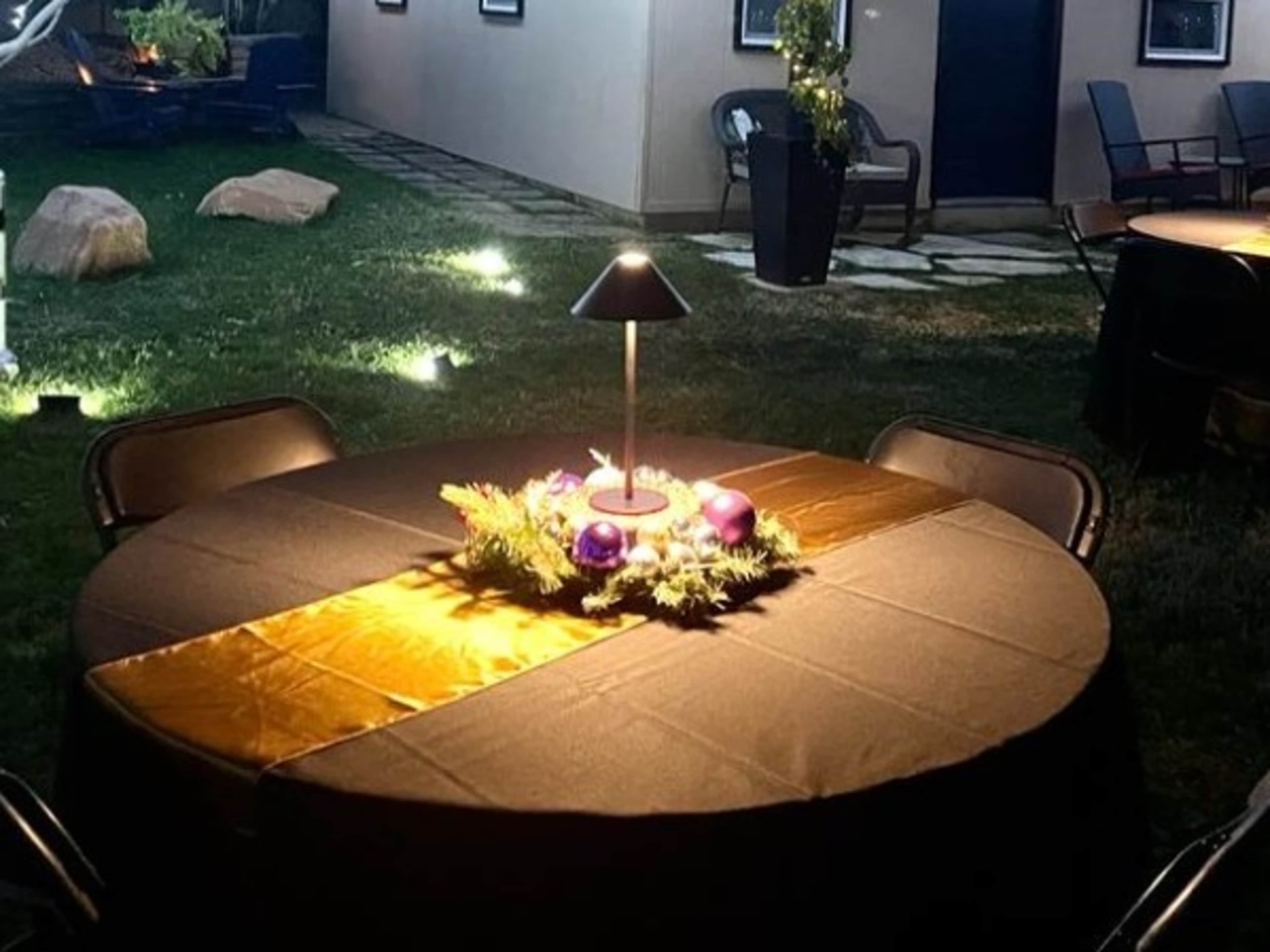 48 inch round banquet tables (chairs not included)