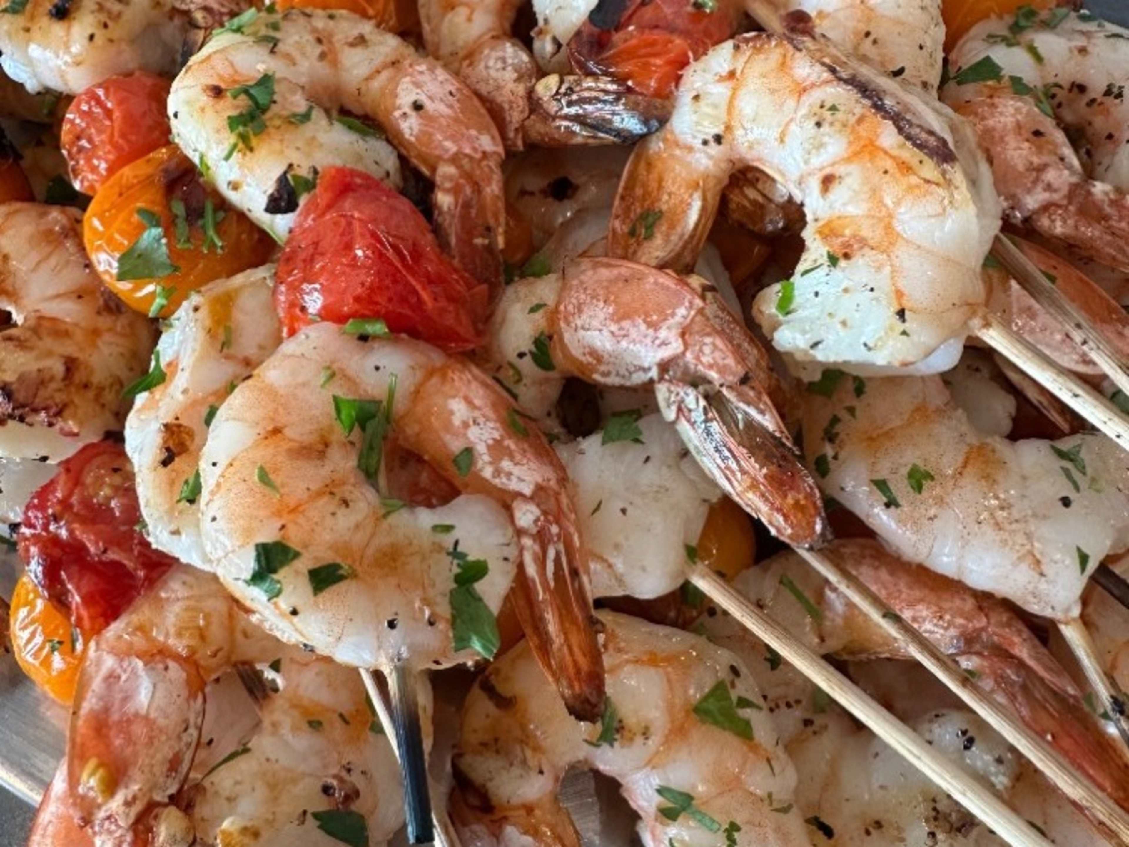 Shrimp & Tomato Skewer Platter